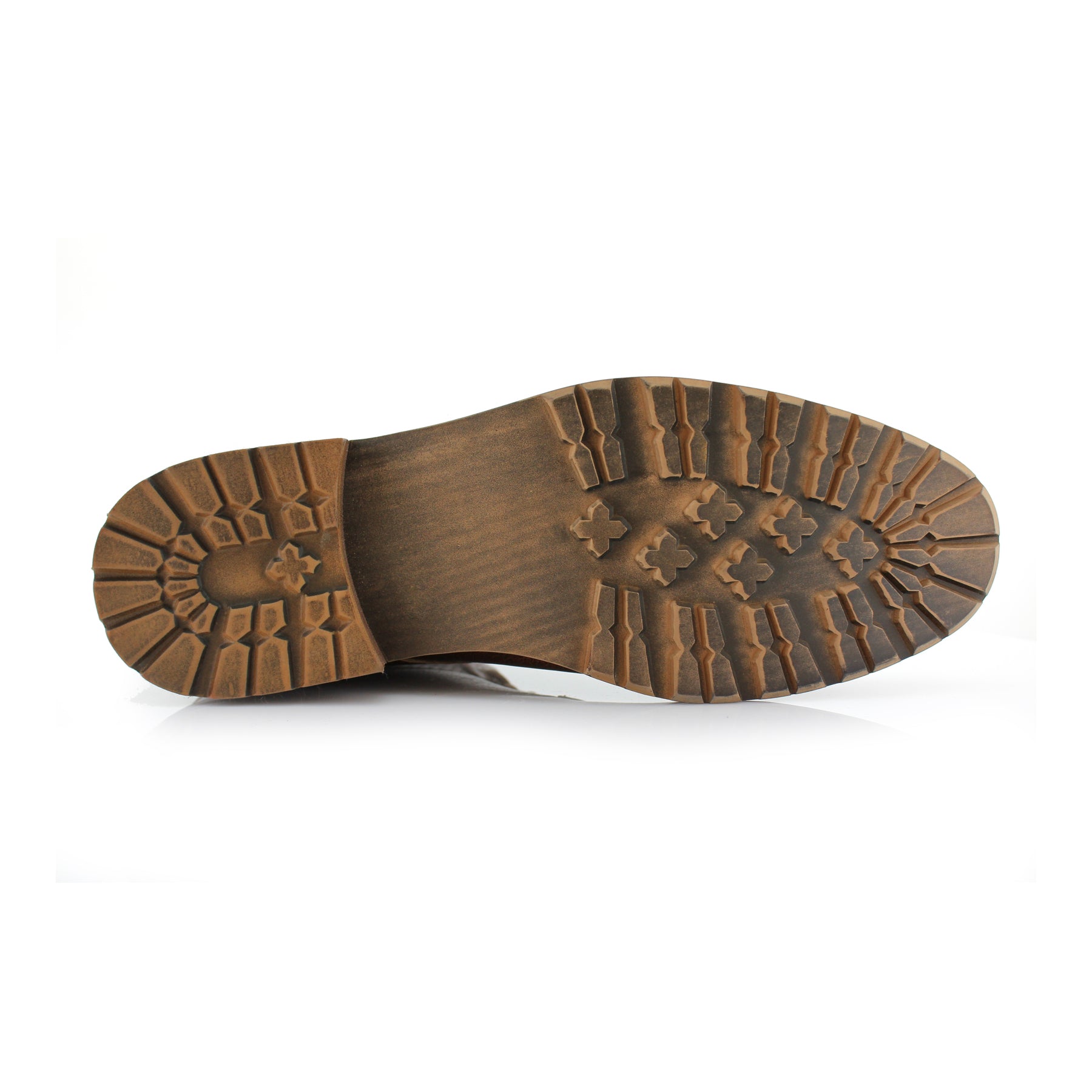 Textured Mid-Top Motorcycle Boots | Christopher by Polar Fox | Conal Footwear | Bottom Sole Angle View