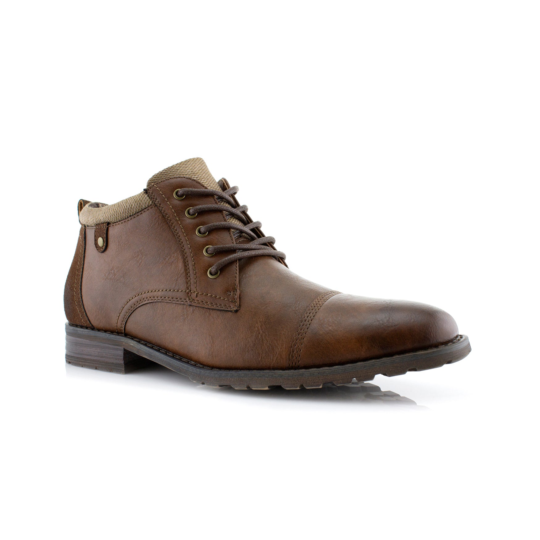 Cap-Toe Zipper Ankle Boots | Brenton by Polar Fox | Conal Footwear | Main Angle View