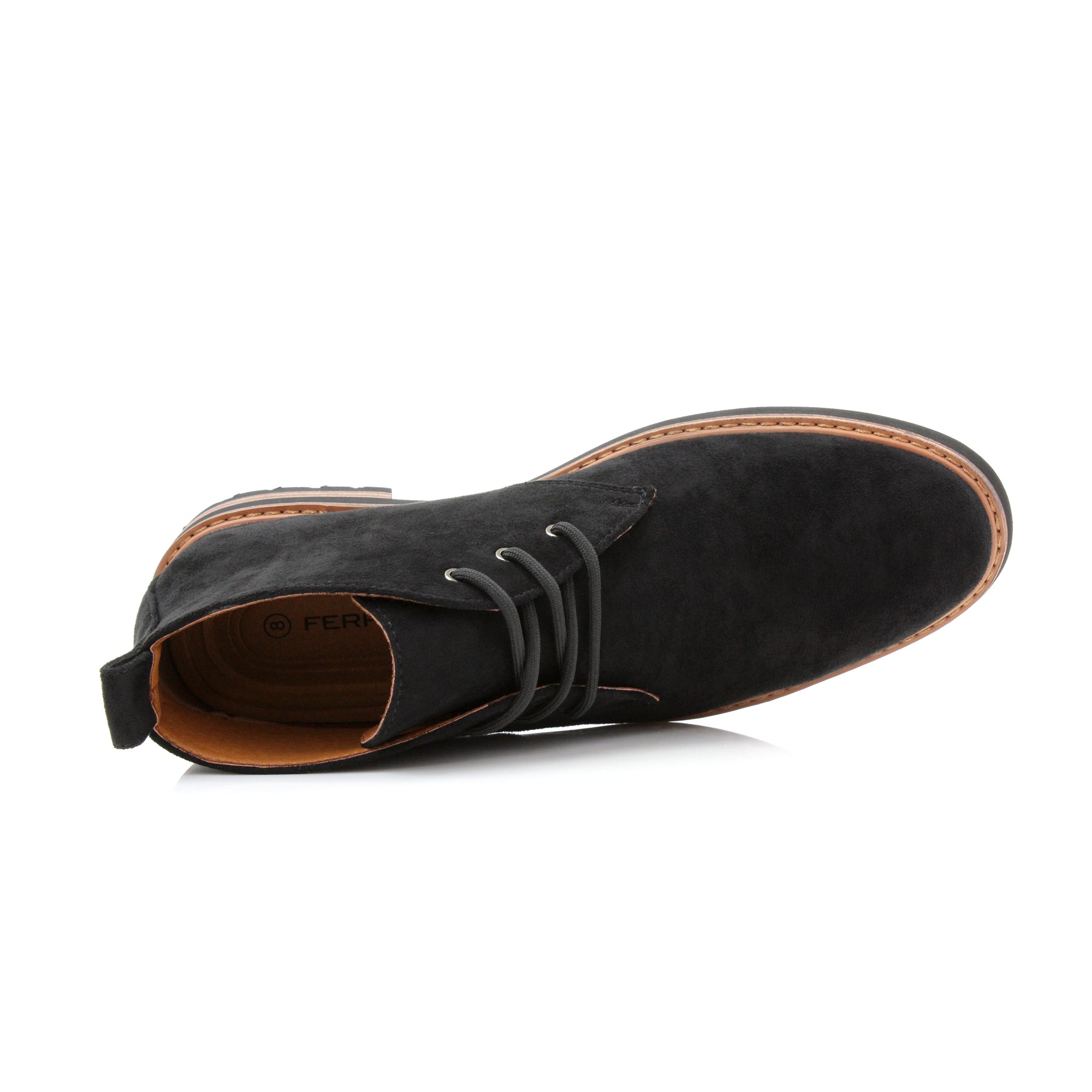 Suede Chukka Boots | Pablo by Ferro Aldo | Conal Footwear | Top-Down Angle View