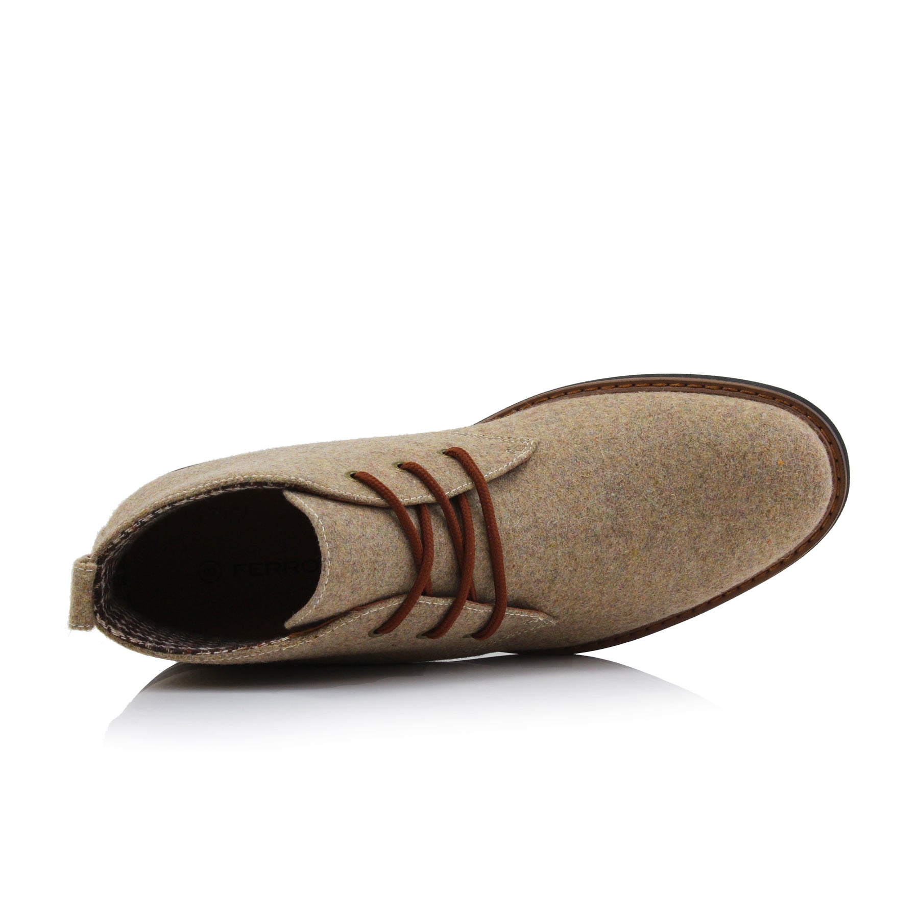Woolen Chukka Boots | Pablo by Ferro Aldo | Conal Footwear | Top-Down Angle View