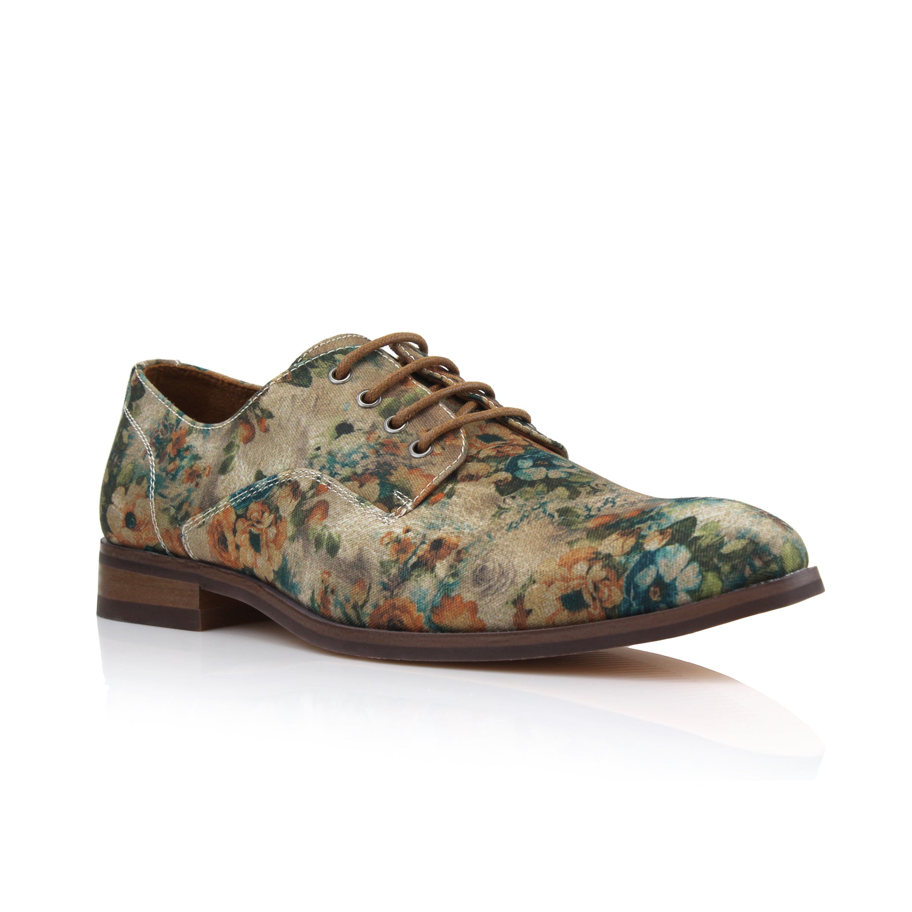 Floral Derby Shoes | Paco by Polar Fox | Conal Footwear | Main Angle View