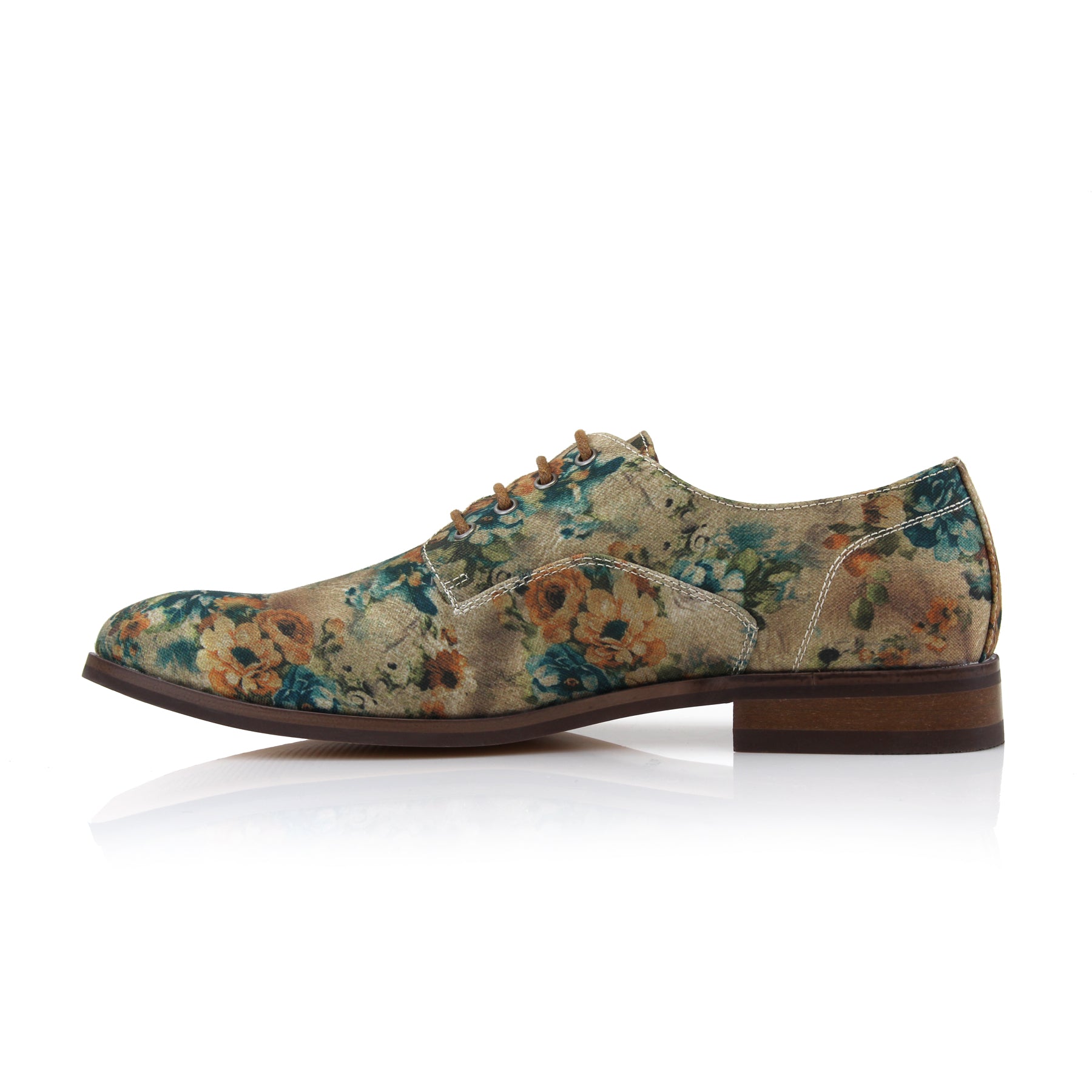 Floral Derby Shoes | Paco by Polar Fox | Conal Footwear | Inner Side Angle View