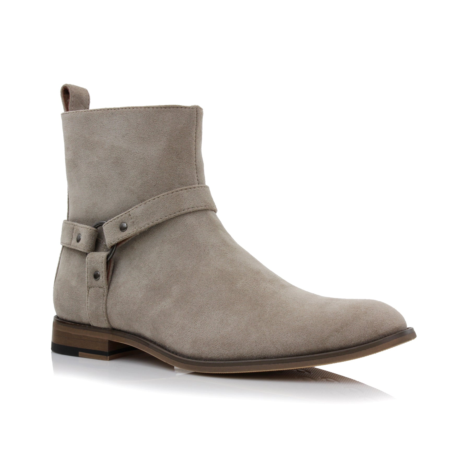 Suede Modern Western Ankle Boots | Rhett by Polar Fox | Conal Footwear | Main Angle View