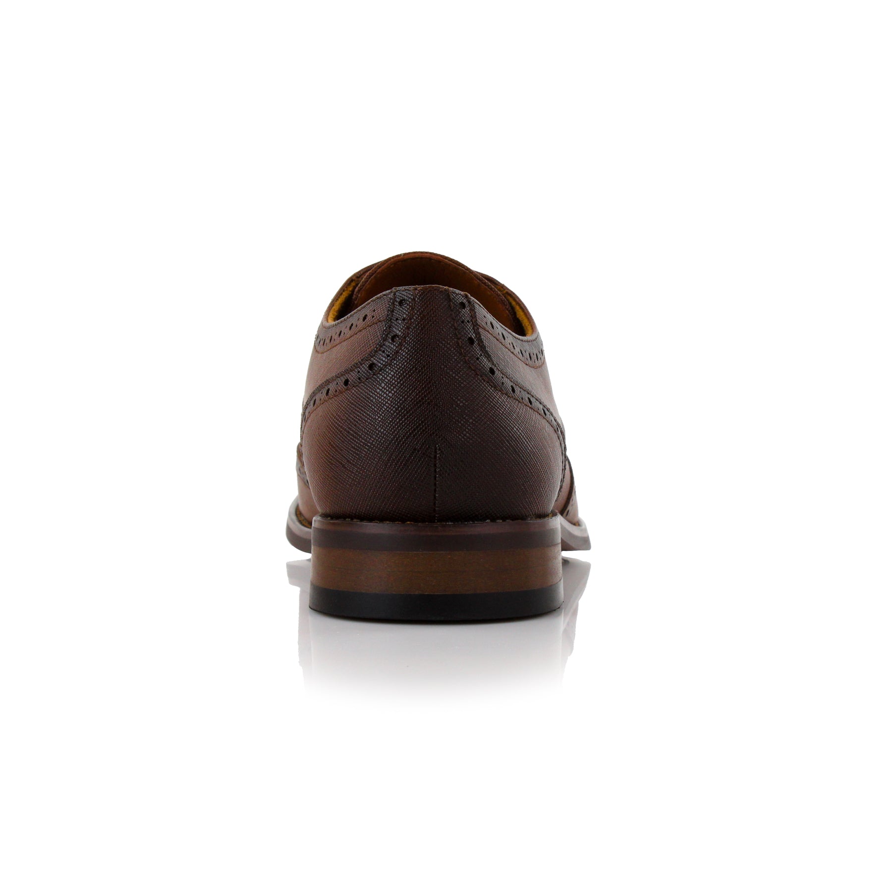 Embossed Wingtip Derby Shoes | Albertson by Ferro Aldo | Conal Footwear | Back Angle View