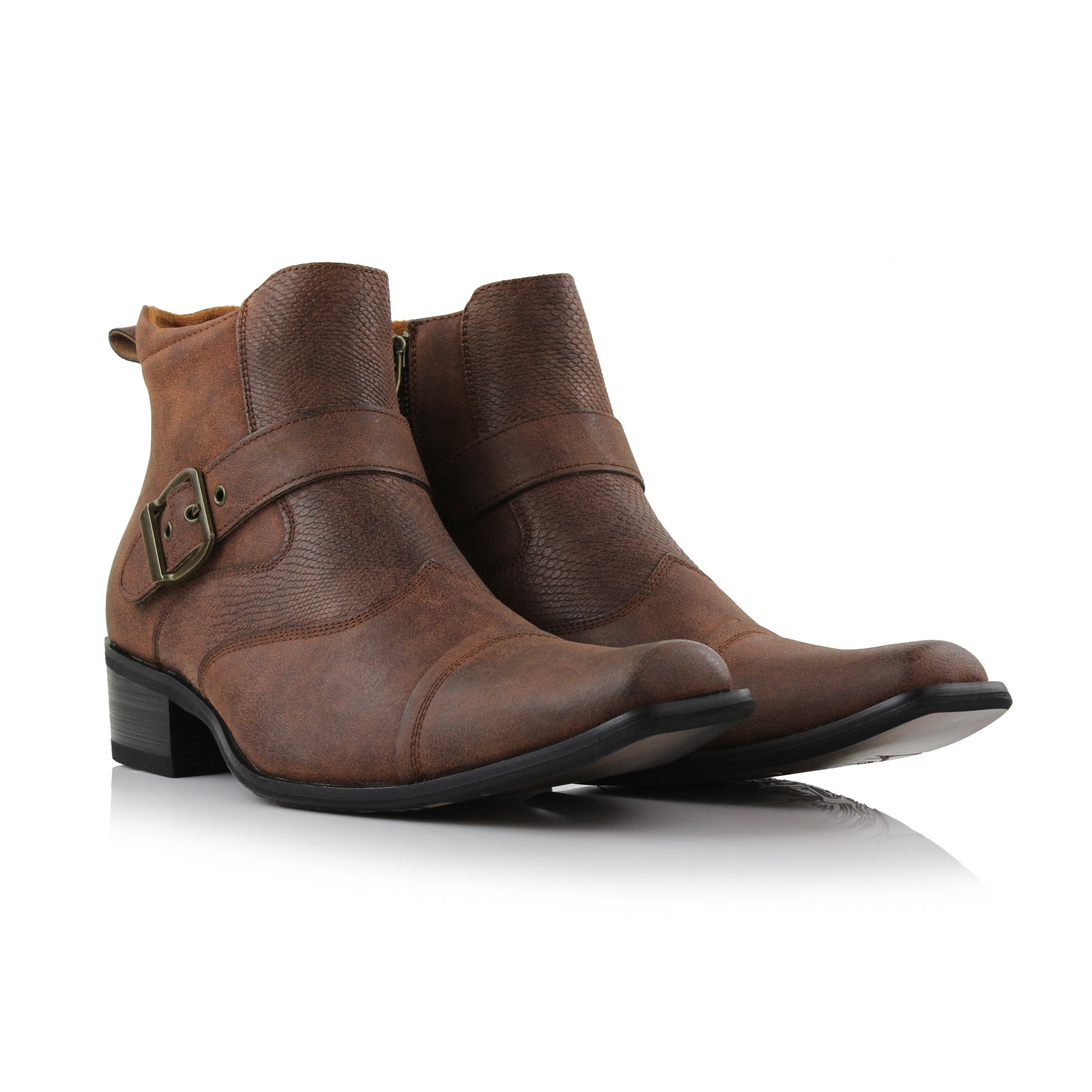 Snake Hide Embossed Cowboy Boots | Alejandro by Ferro Aldo | Conal Footwear | Paired Angle View