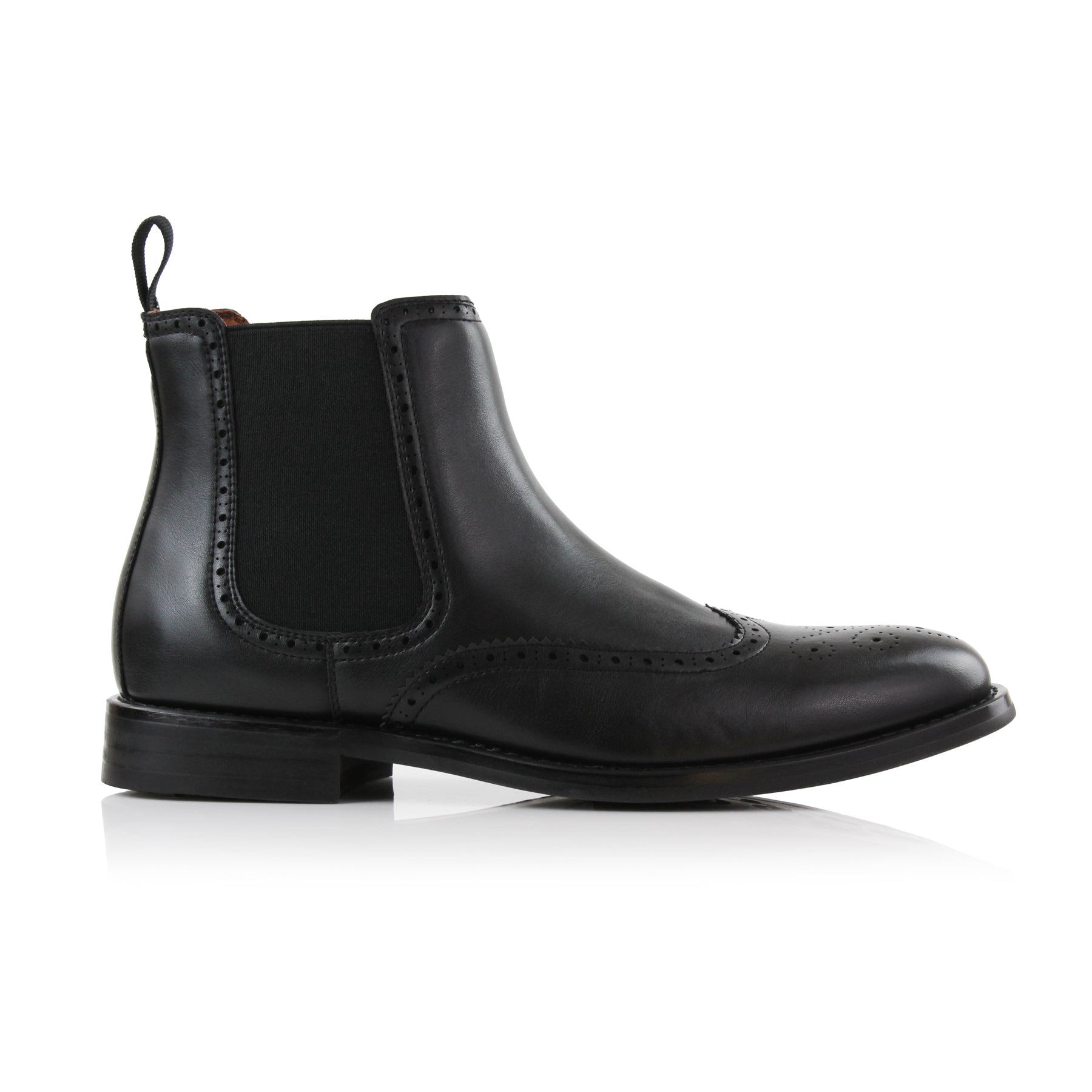 Brogue Wingtip Chelsea Boots | Alonzo by Ferro Aldo | Conal Footwear | Outer Side Angle View