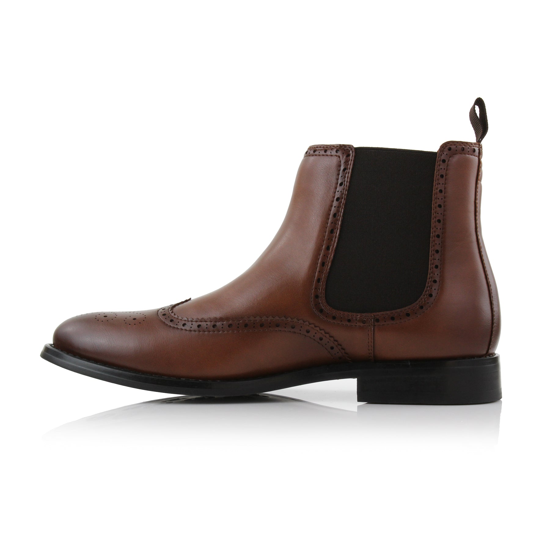 Brogue Wingtip Chelsea Boots | Alonzo by Ferro Aldo | Conal Footwear | Inner Side Angle View