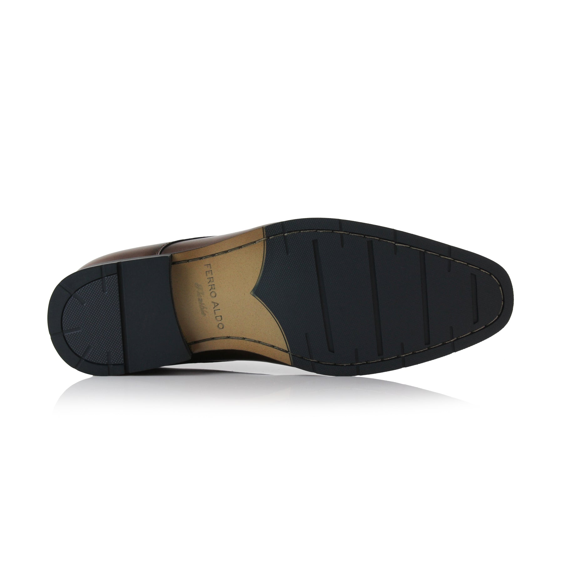 Plain Toe Derby Shoes | Alvin by Ferro Aldo | Conal Footwear | Bottom Sole Angle View