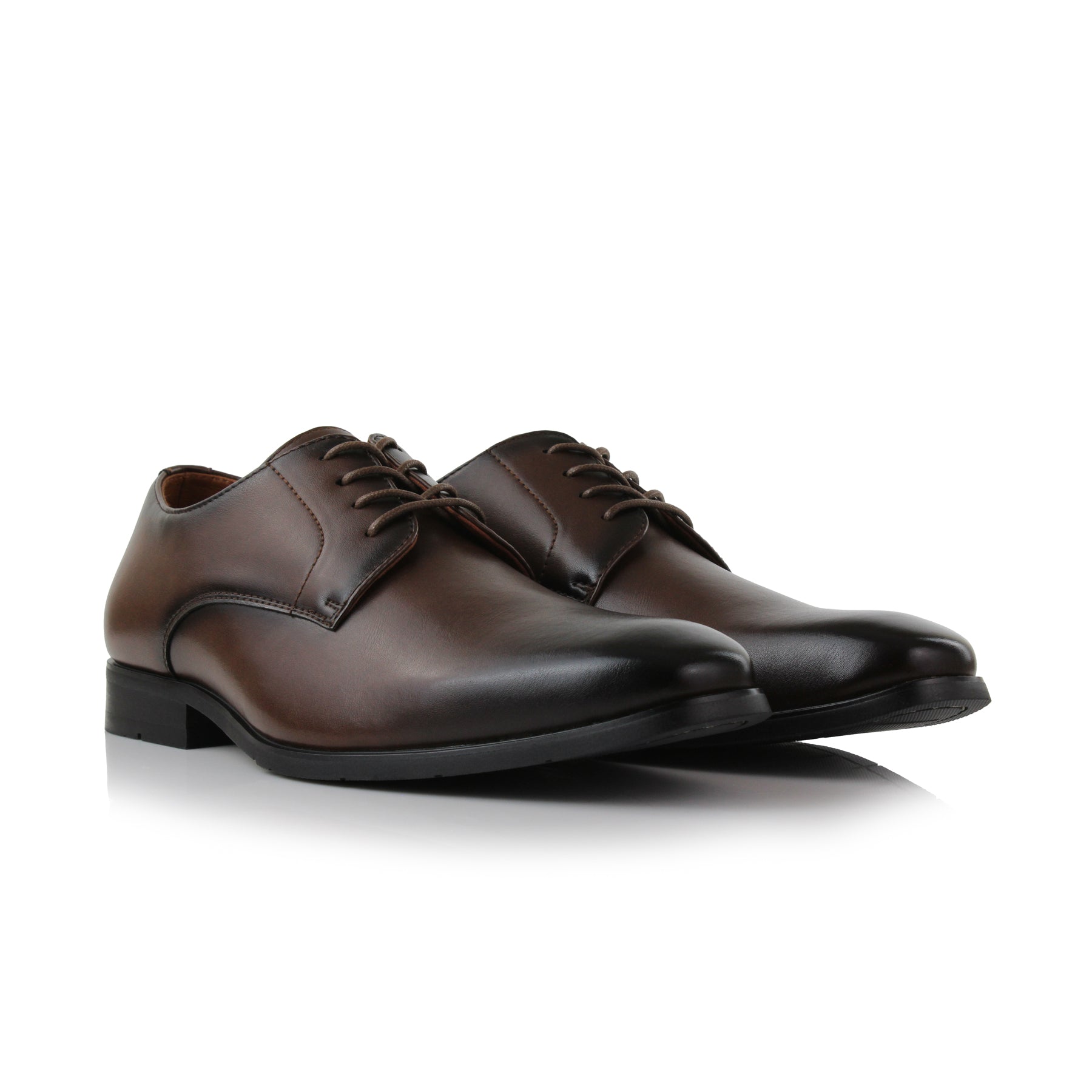 Plain Toe Derby Shoes | Alvin by Ferro Aldo | Conal Footwear | Paired Angle View