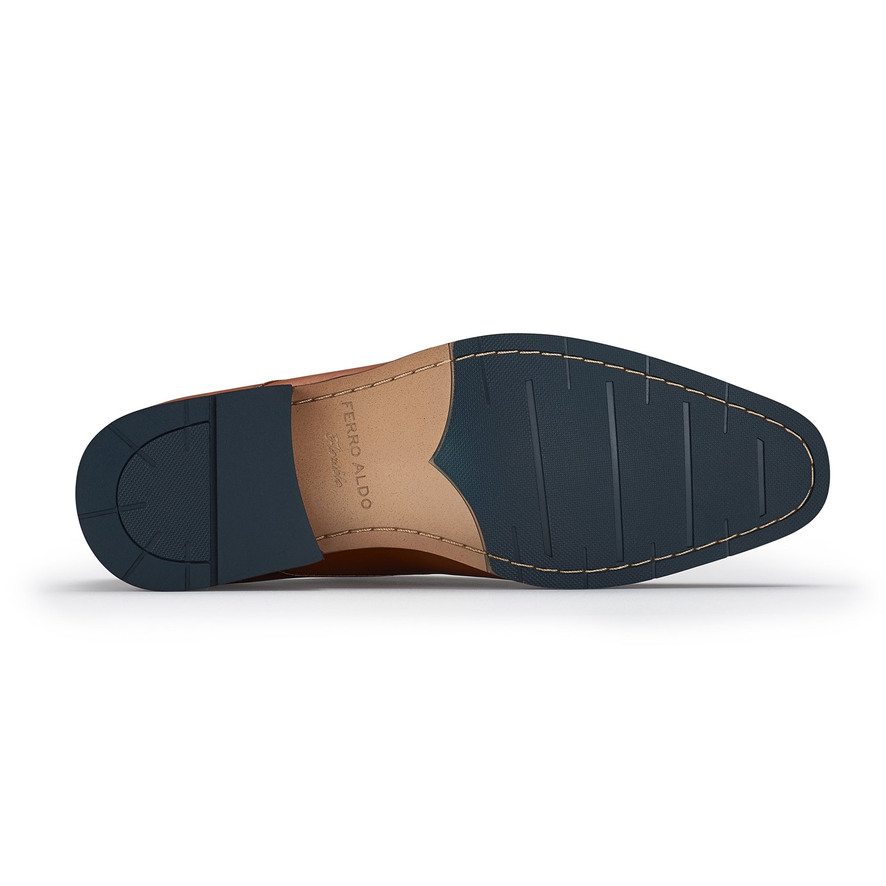 Men's Cap Toe Derby Shoes | Archie by Ferro Aldo | Conal Footwear | Bottom Sole Angle View