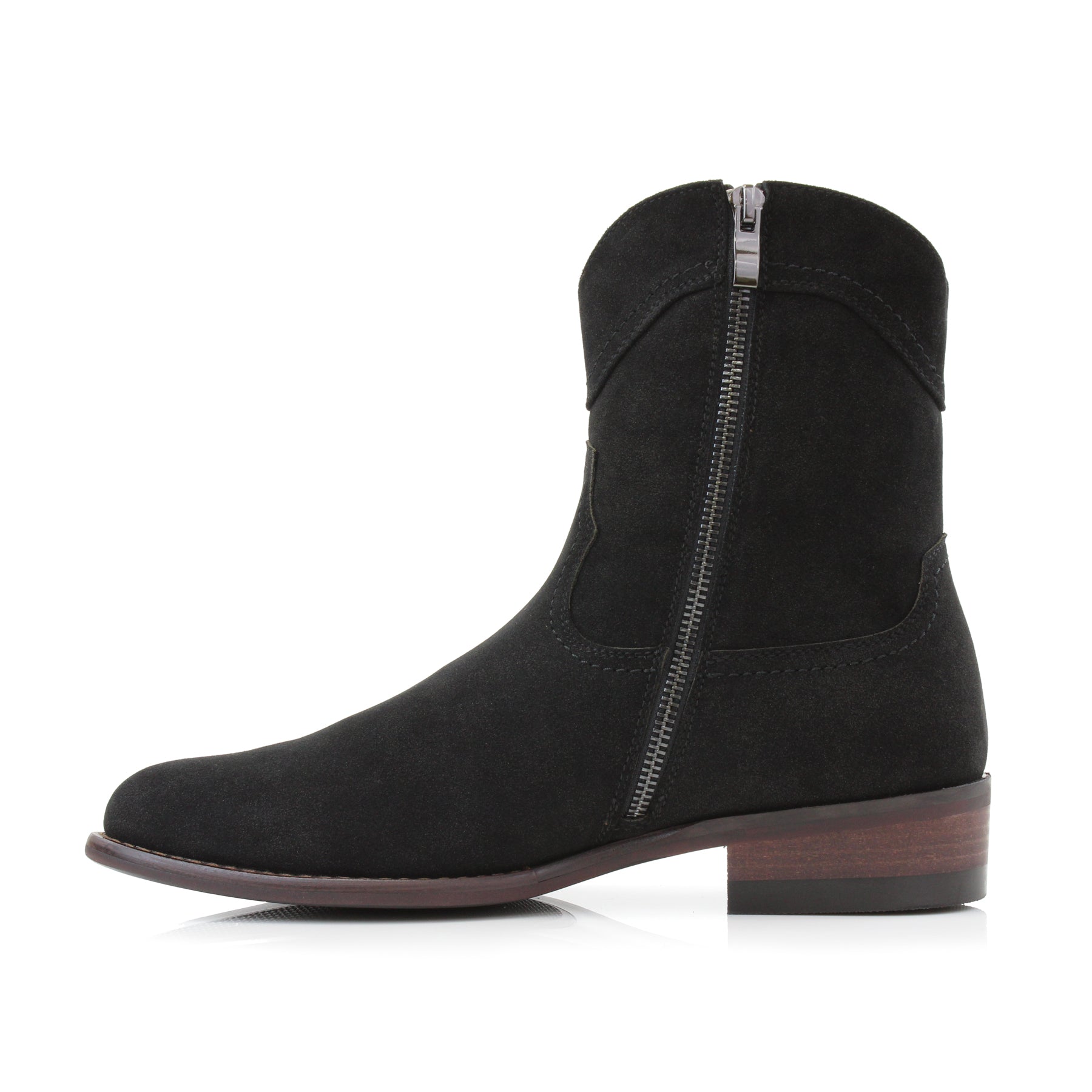 Men's Suede Western Boots | Austin by Ferro Aldo | Conal Footwear | Inner Side Angle View