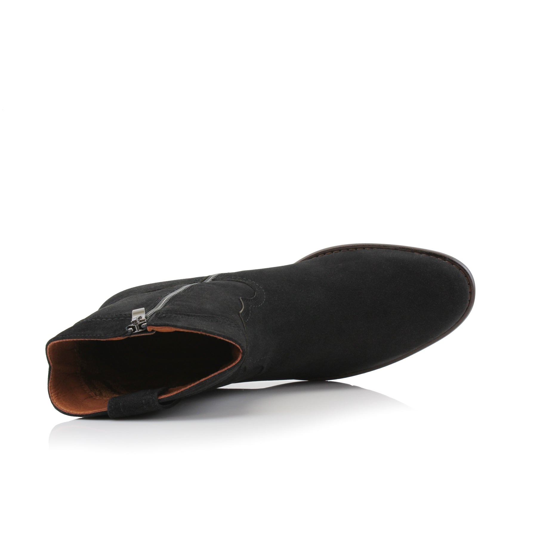 Men's Suede Western Boots | Austin by Ferro Aldo | Conal Footwear | Top-Down Angle View