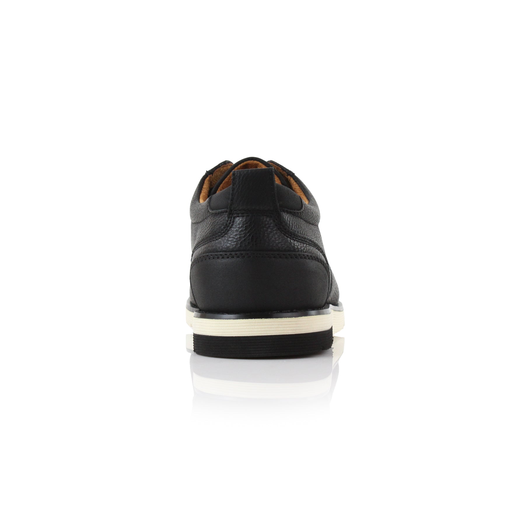 Grained Leather Sneakers | Ayden by Ferro Aldo | Conal Footwear | Back Angle View