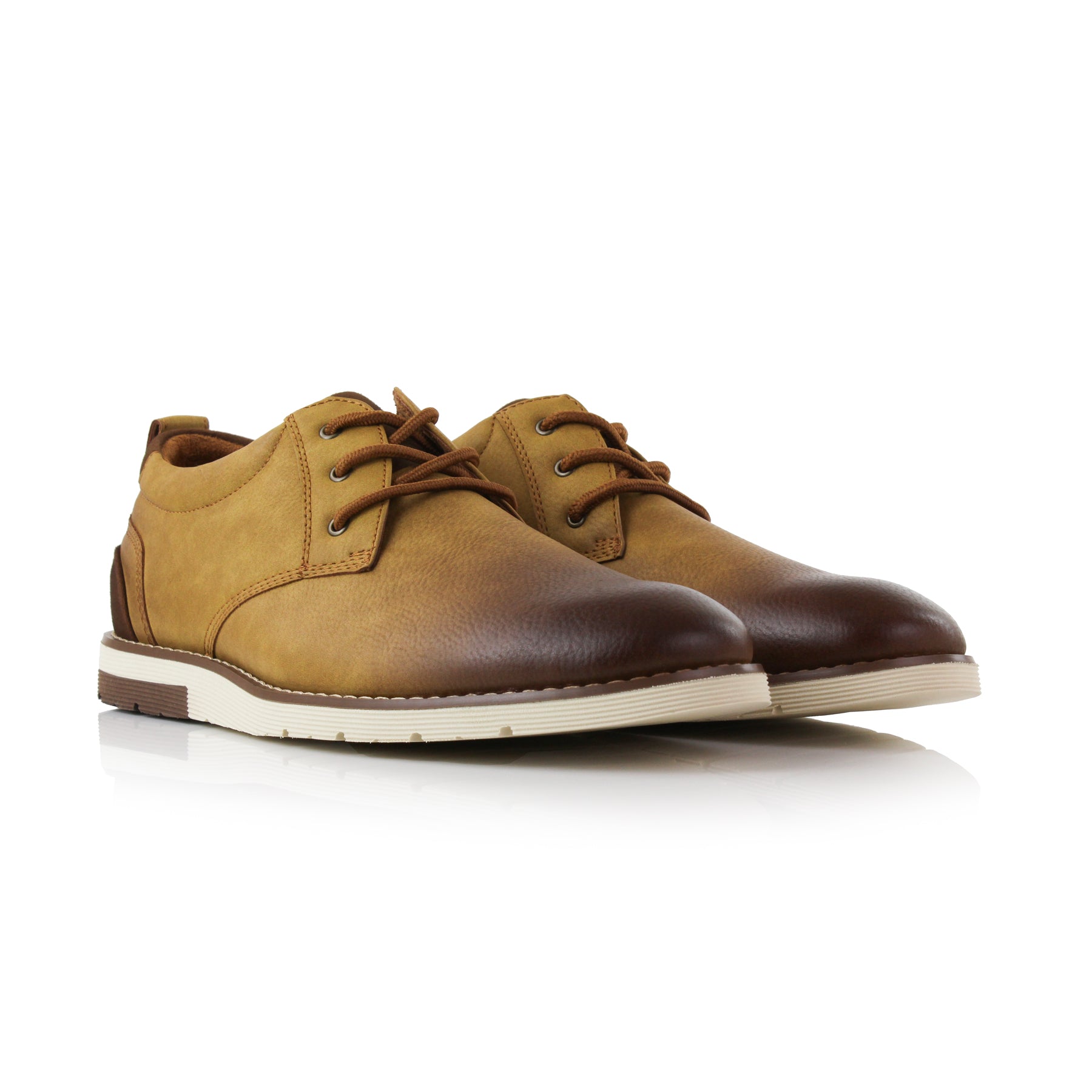 Grained Leather Sneakers | Ayden by Ferro Aldo | Conal Footwear | Paired Angle View