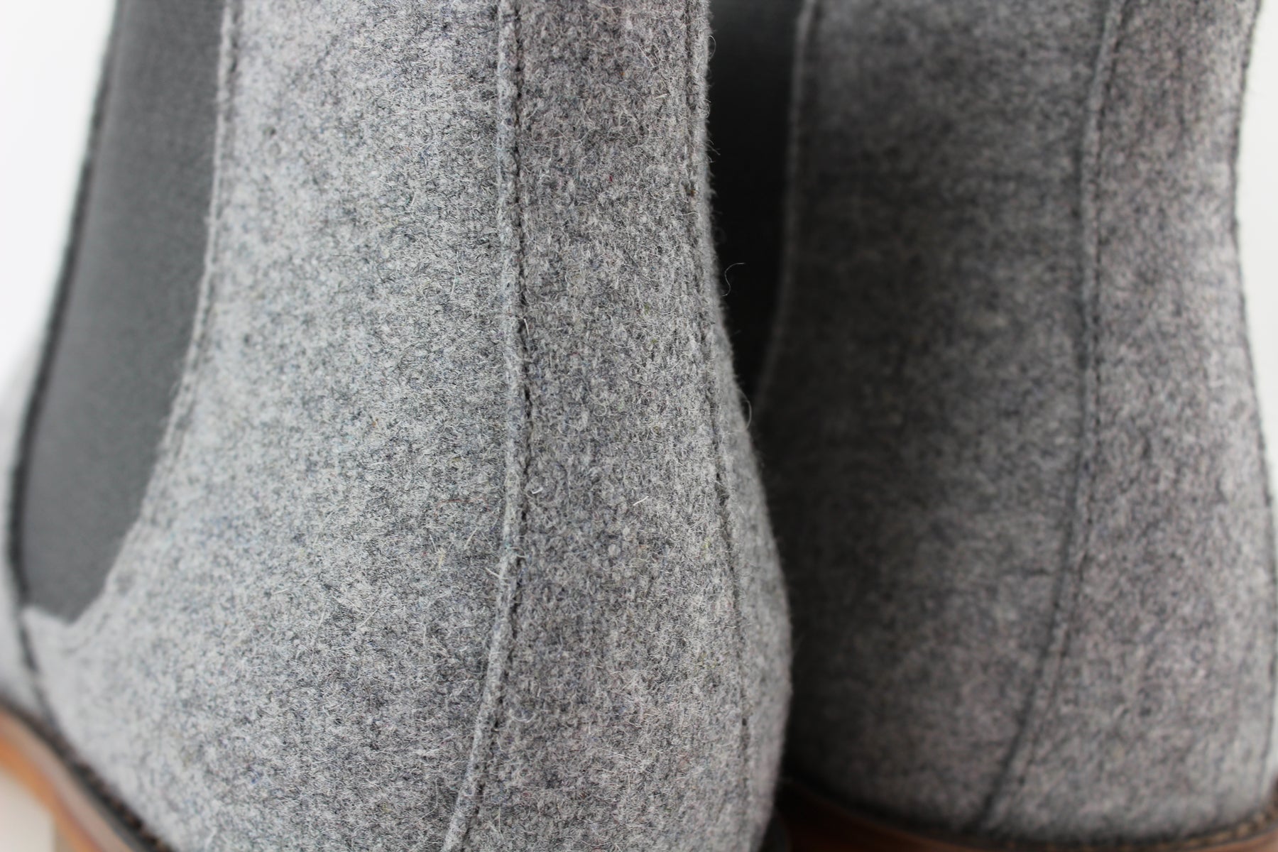 Woolen Chelsea Boots | Barrett by Polar Fox | Conal Footwear | Close Up Back Angle View