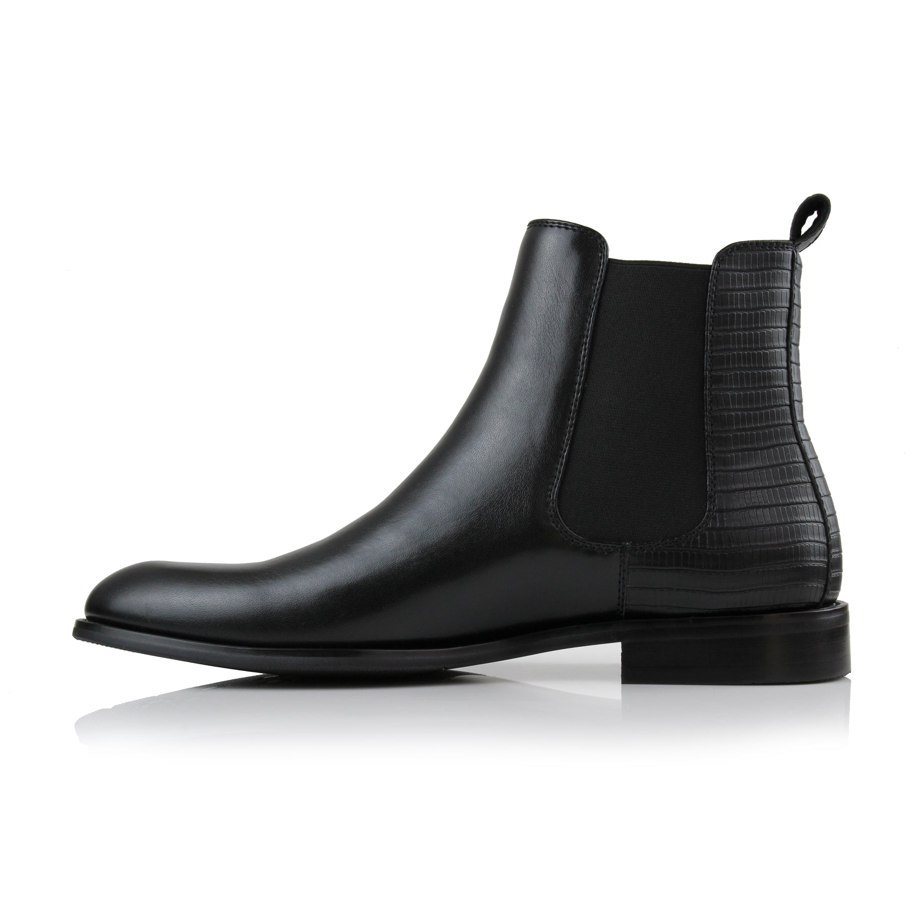 Duo-textured Chelsea Boots | Bennett by Polar Fox | Conal Footwear | Inner Side Angle View