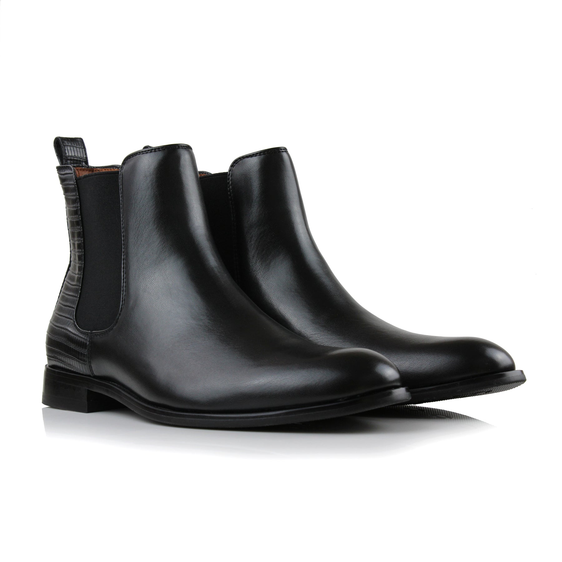 Duo-textured Chelsea Boots | Bennett by Polar Fox | Conal Footwear | Paired Angle View