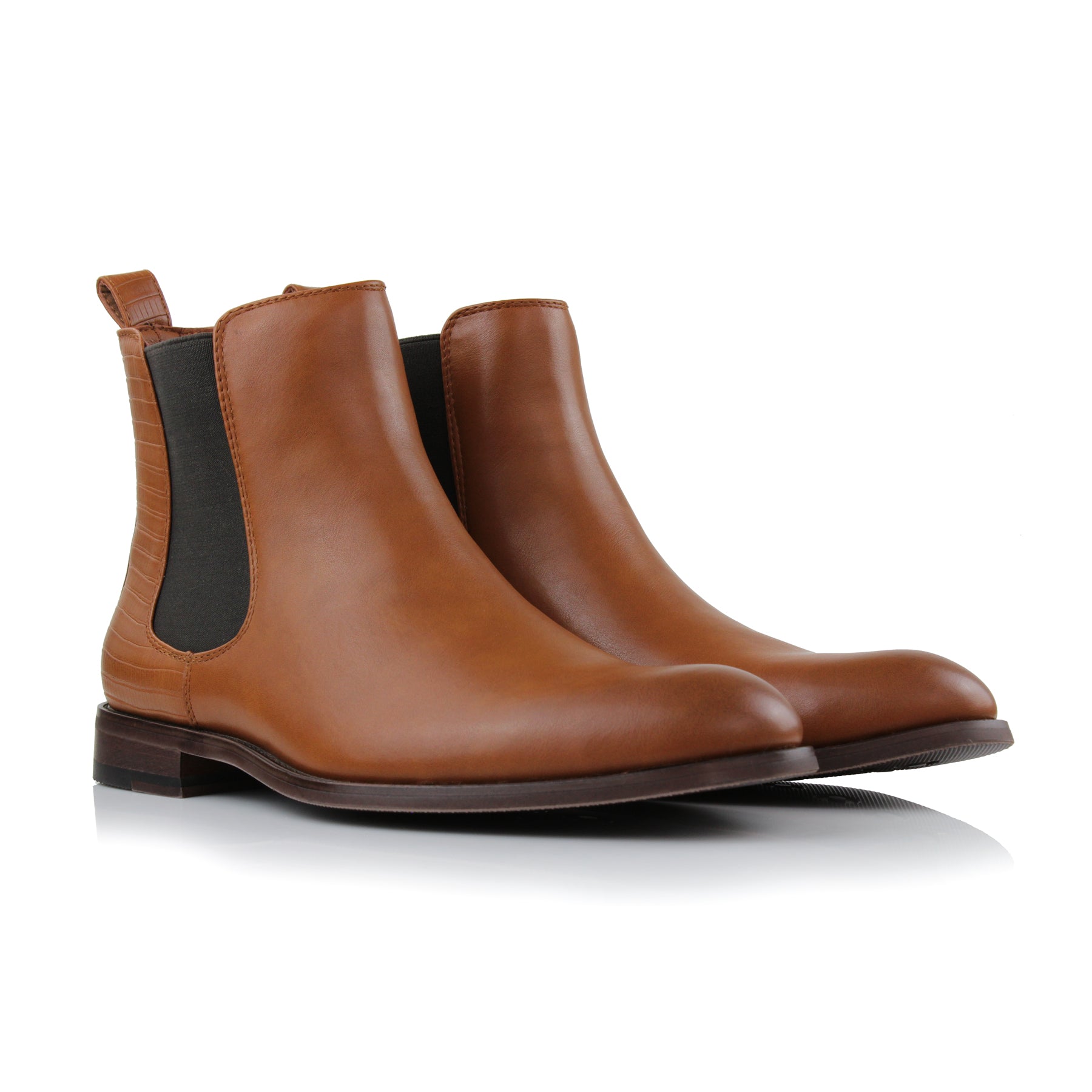 Duo-textured Chelsea Boots | Bennett by Polar Fox | Conal Footwear | Paired Angle View
