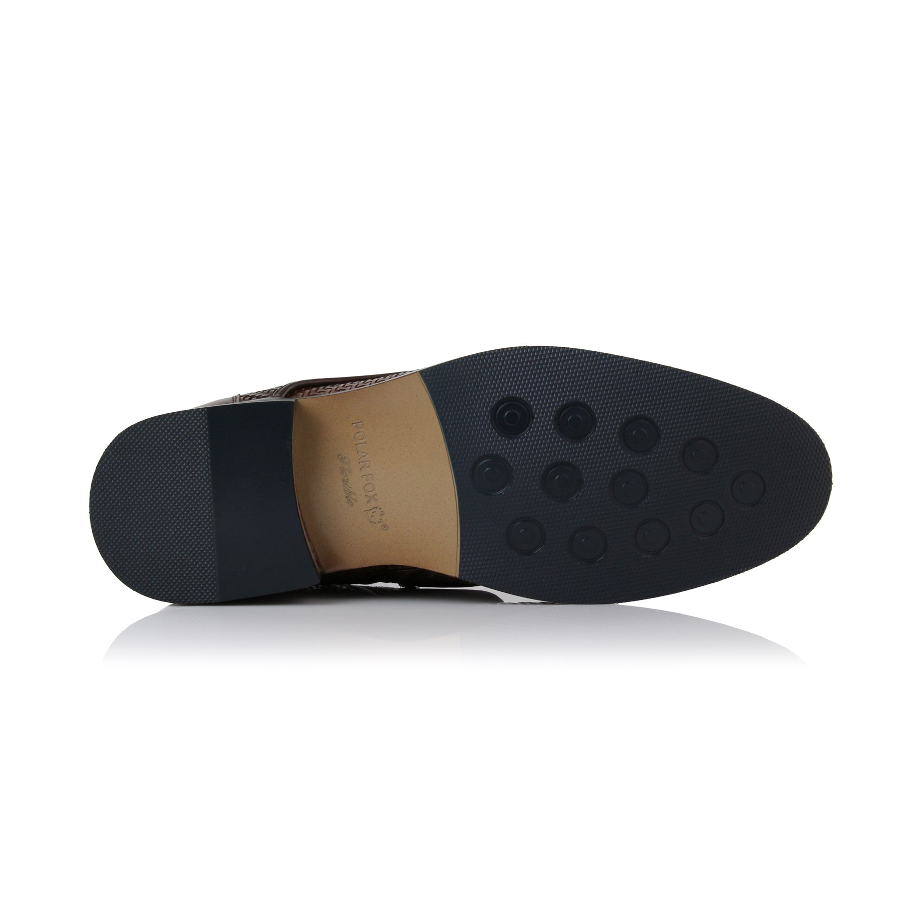 Woven High-Top Derby Boots | Brooke by Polar Fox | Conal Footwear | Bottom Sole Angle View
