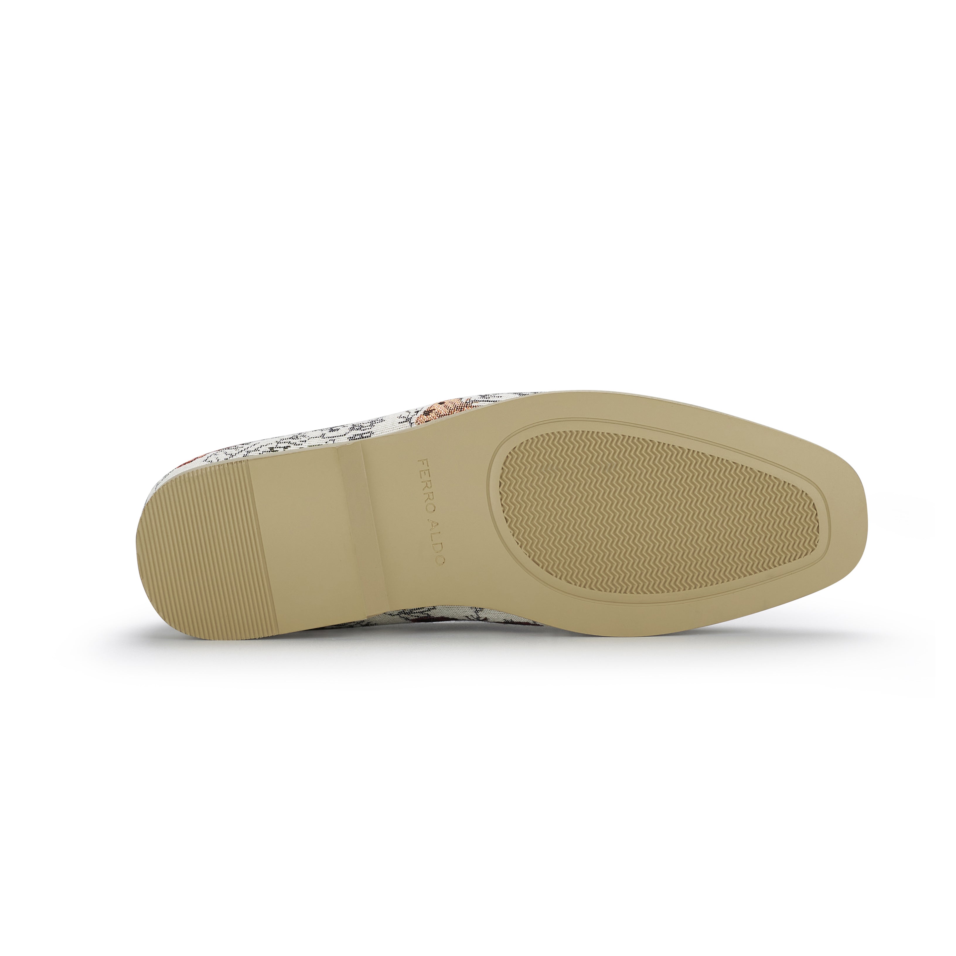 Men's Floral Canvas Wholecut Loafers | Cairo by Ferro Aldo | Conal Footwear | Bottom Angle View