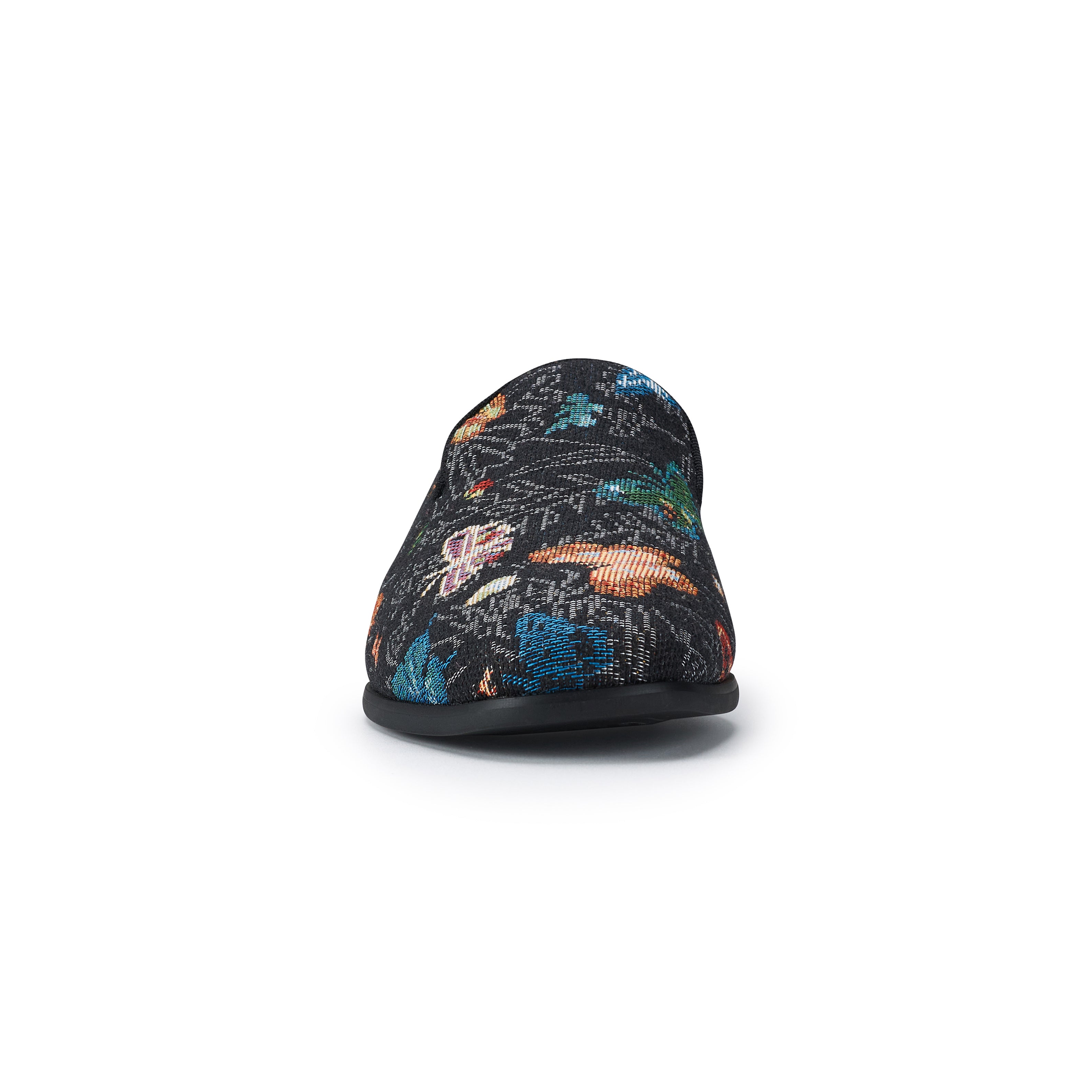 Men's Floral Canvas Wholecut Loafers | Cairo by Ferro Aldo | Conal Footwear | Front Angle View