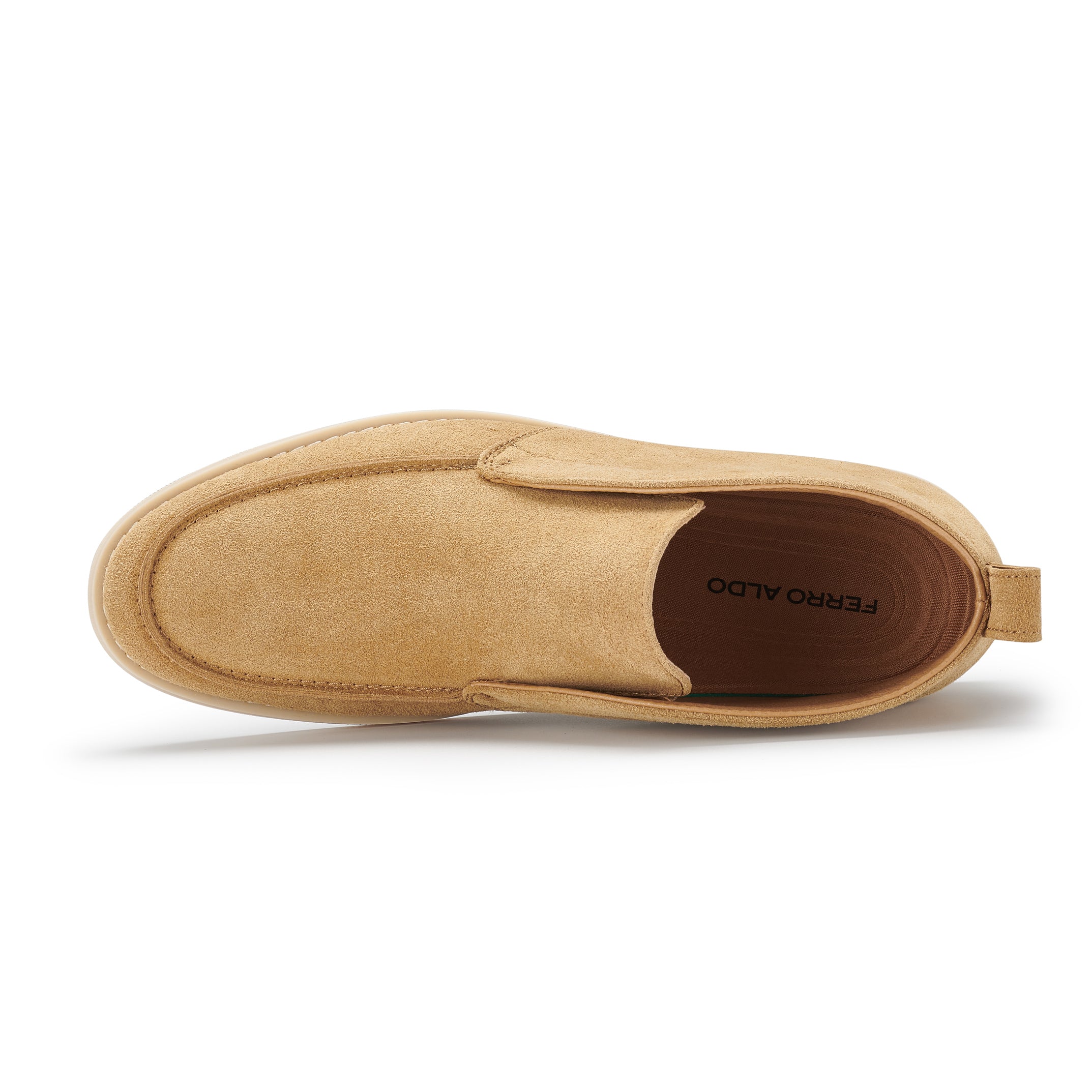 Men's Suede Slip-On Chukka Boots | Cielo by Ferro Aldo | Conal Footwear | Top-Down Angle View