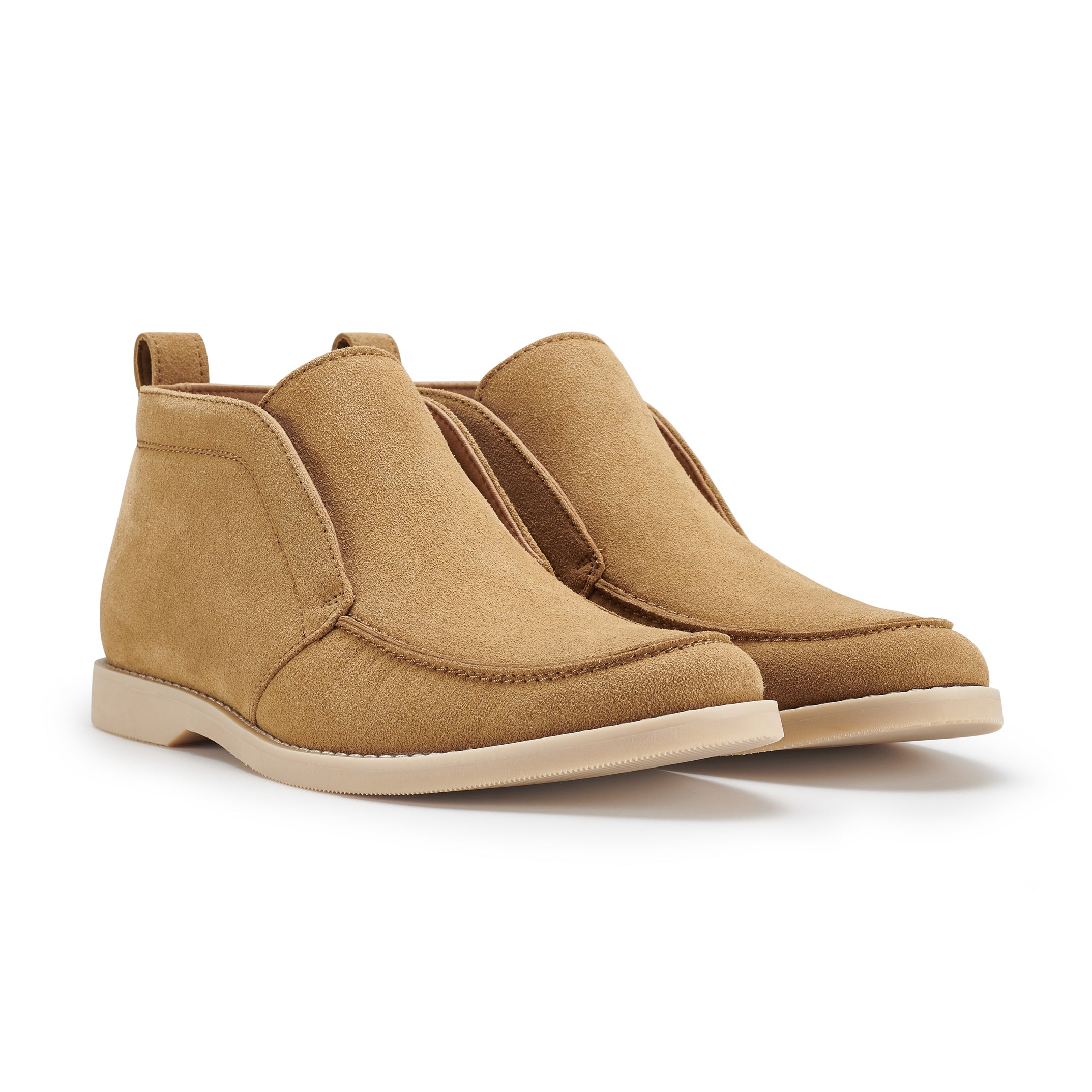 Men's Suede Slip-On Chukka Boots | Cielo by Ferro Aldo | Conal Footwear | Paired Angle View