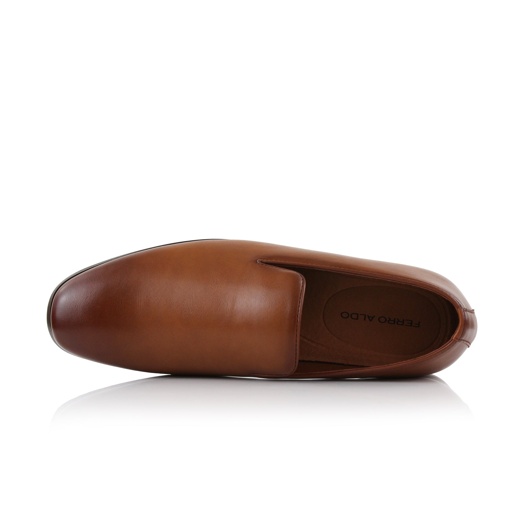 Burnished Wholecut Loafers | Clyde by Ferro Aldo | Conal Footwear | Top-Down Angle View