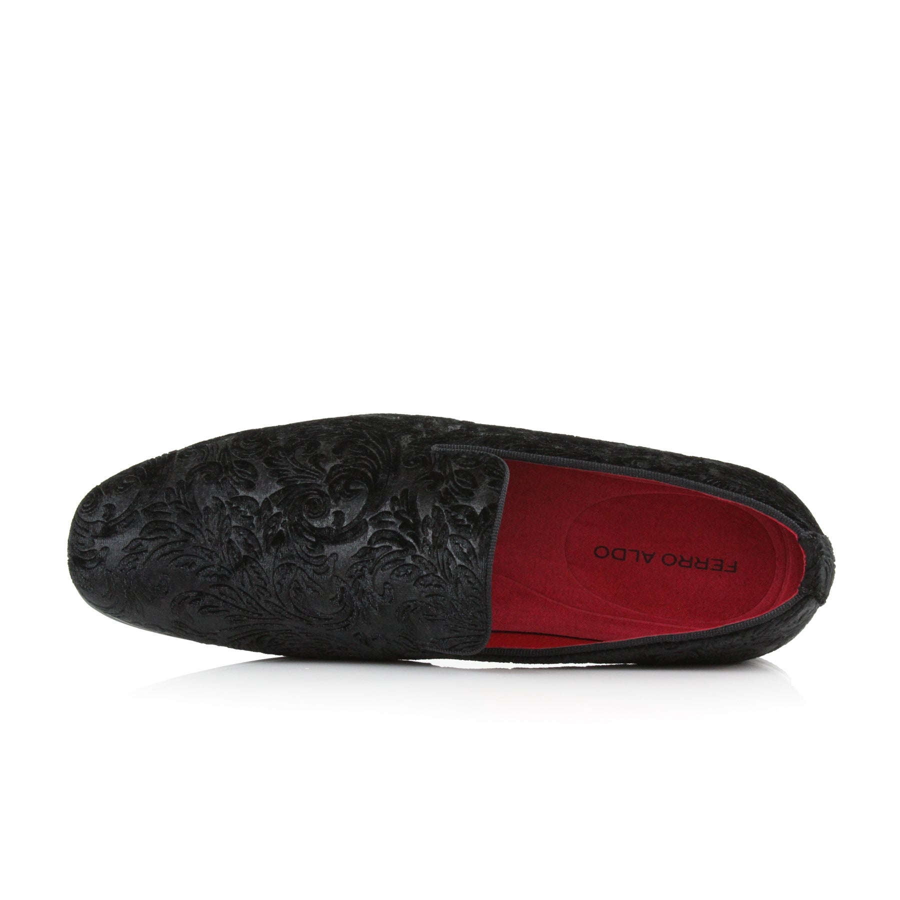 Embossed Wholecut Loafers | Clyde by Ferro Aldo | Conal Footwear | Top-Down Angle View