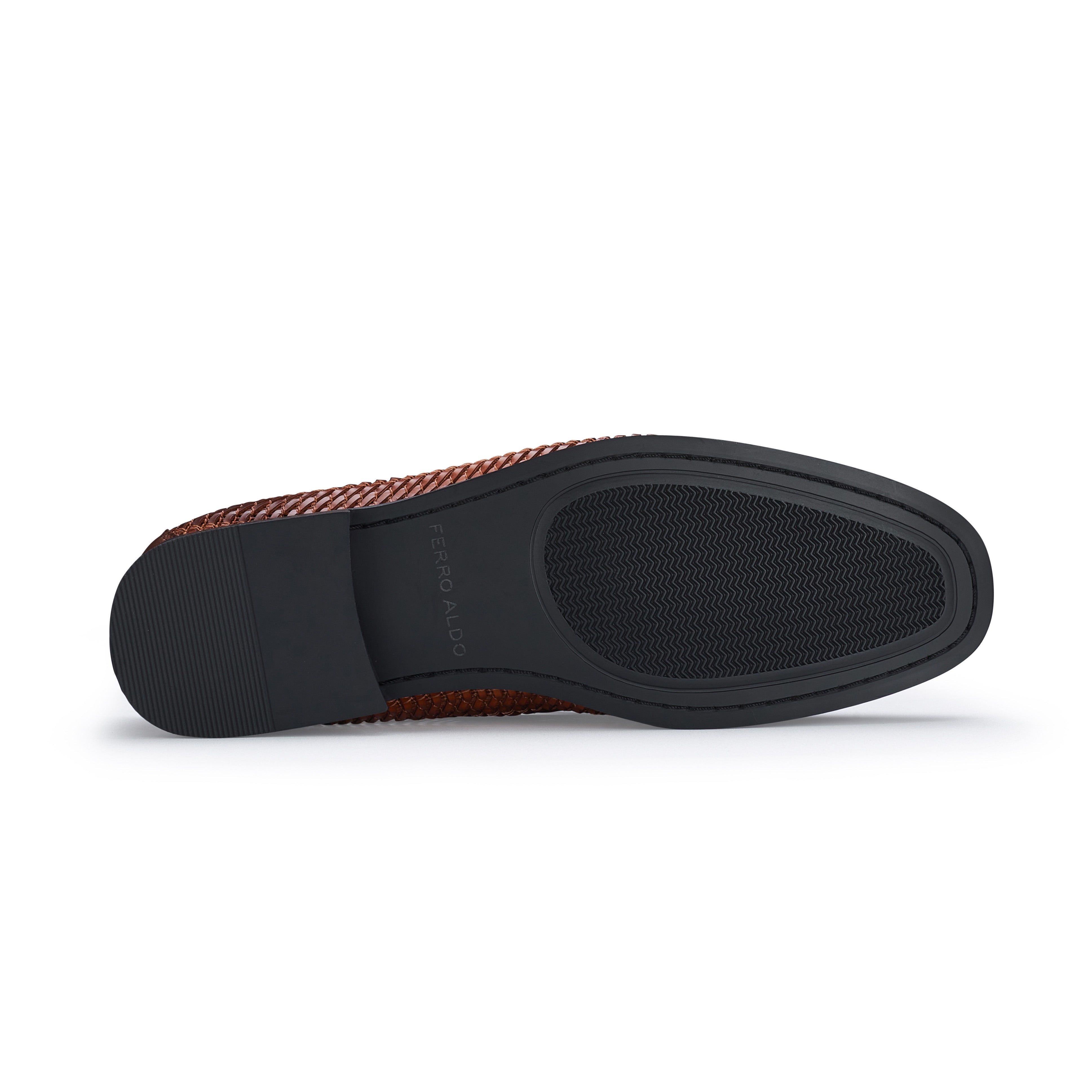 Men's Minimalist Woven Loafers | Cullen by Ferro Aldo | Conal Footwear | Bottom Sole Angle View