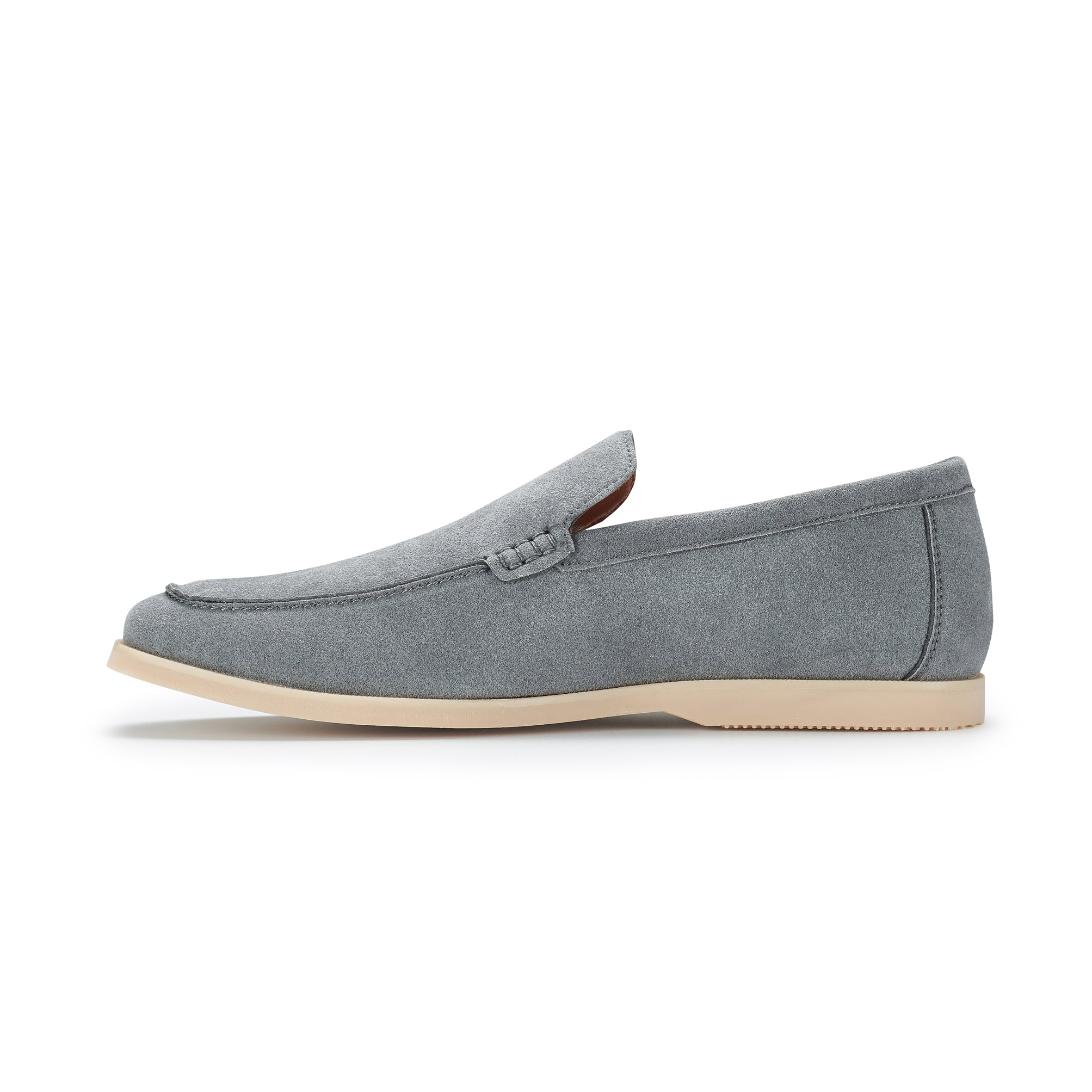 Men's Suede Moc-Toe Loafers | Daciel by Ferro Aldo | Conal Footwear | Inner Side Angle View