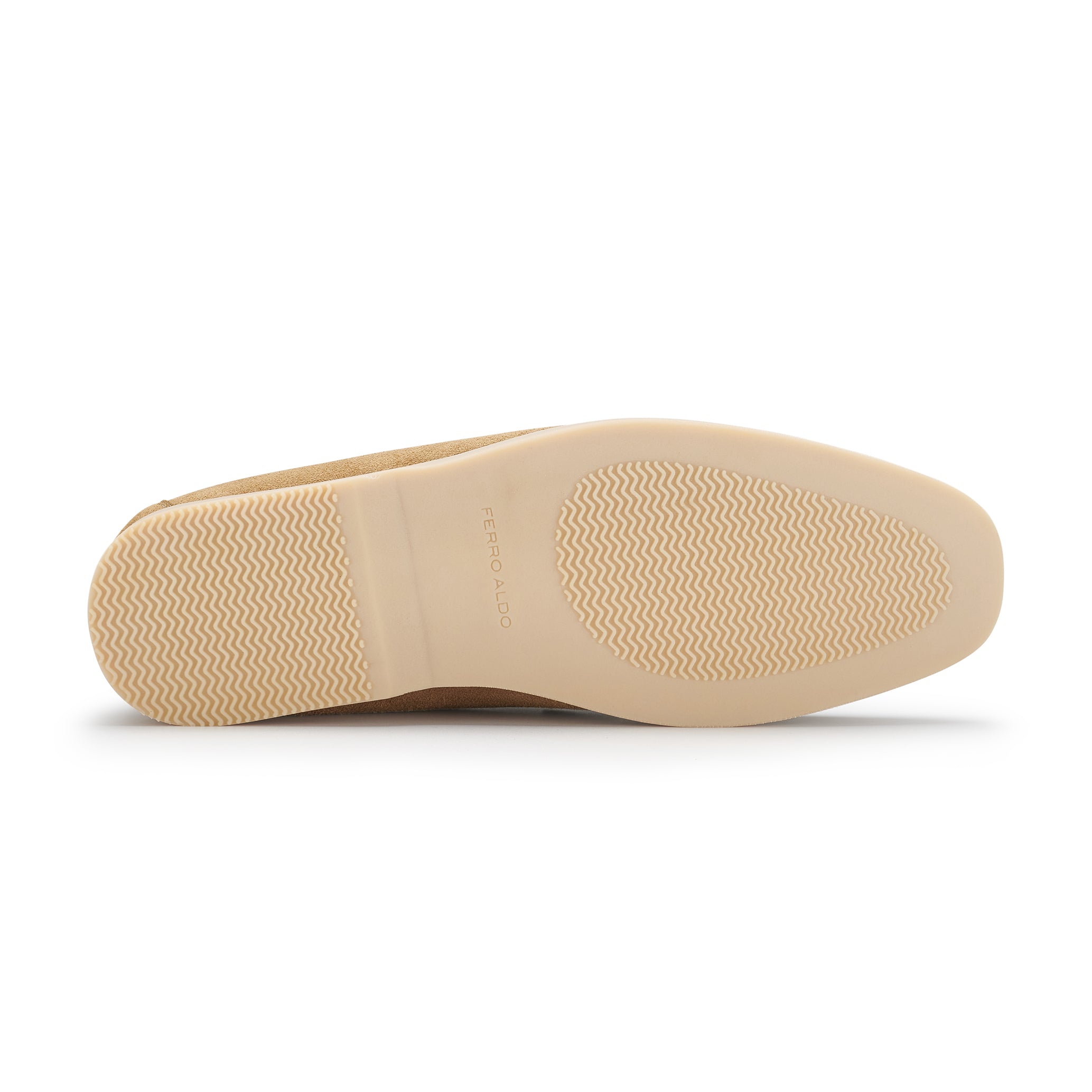 Men's Suede Moc-Toe Loafers | Daciel by Ferro Aldo | Conal Footwear | Bottom Sole Angle View