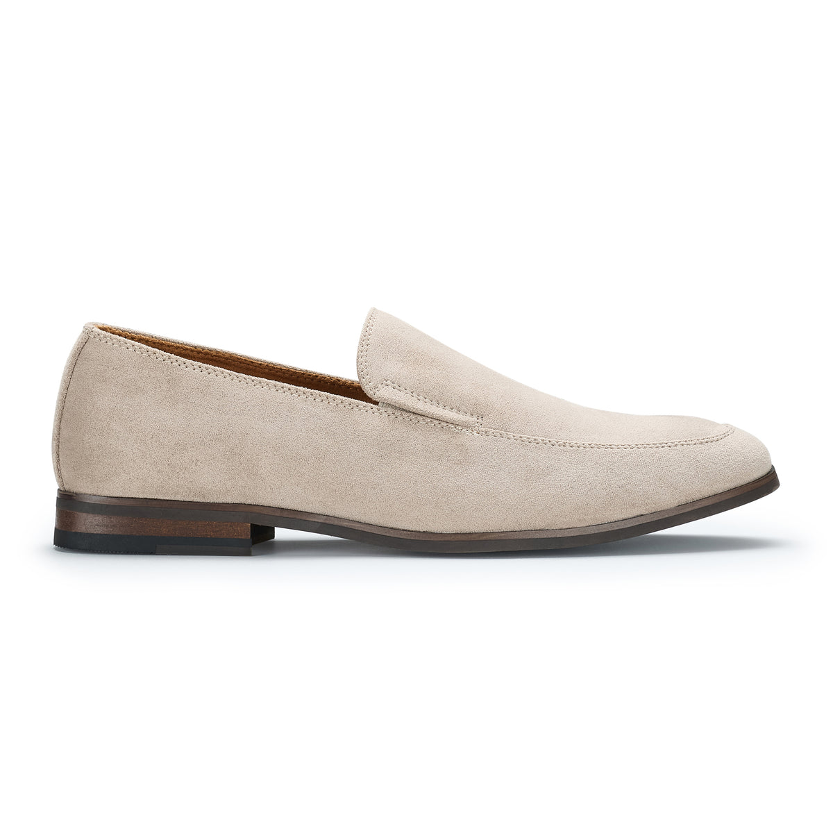 Minimalistic Synthetic Suede Loafers | Dale by Ferro Aldo | Conal Footwear | Outer Side Angle View