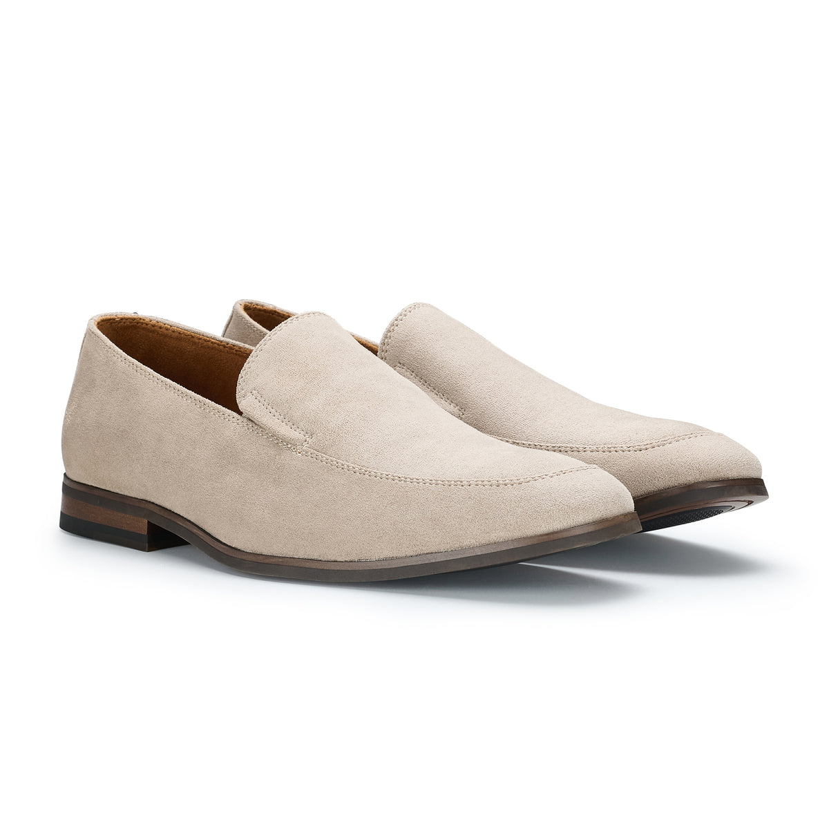 Minimalistic Synthetic Suede Loafers | Dale by Ferro Aldo | Conal Footwear | Paired Angle View