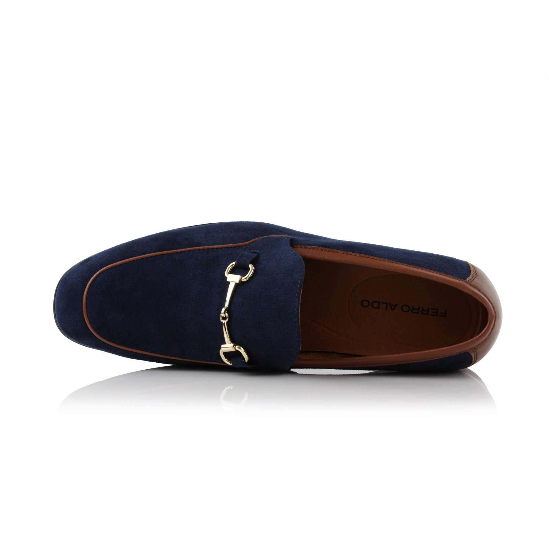 Buckled Suede Loafers | Dante by Ferro Aldo | Conal Footwear | Top-Down Angle View