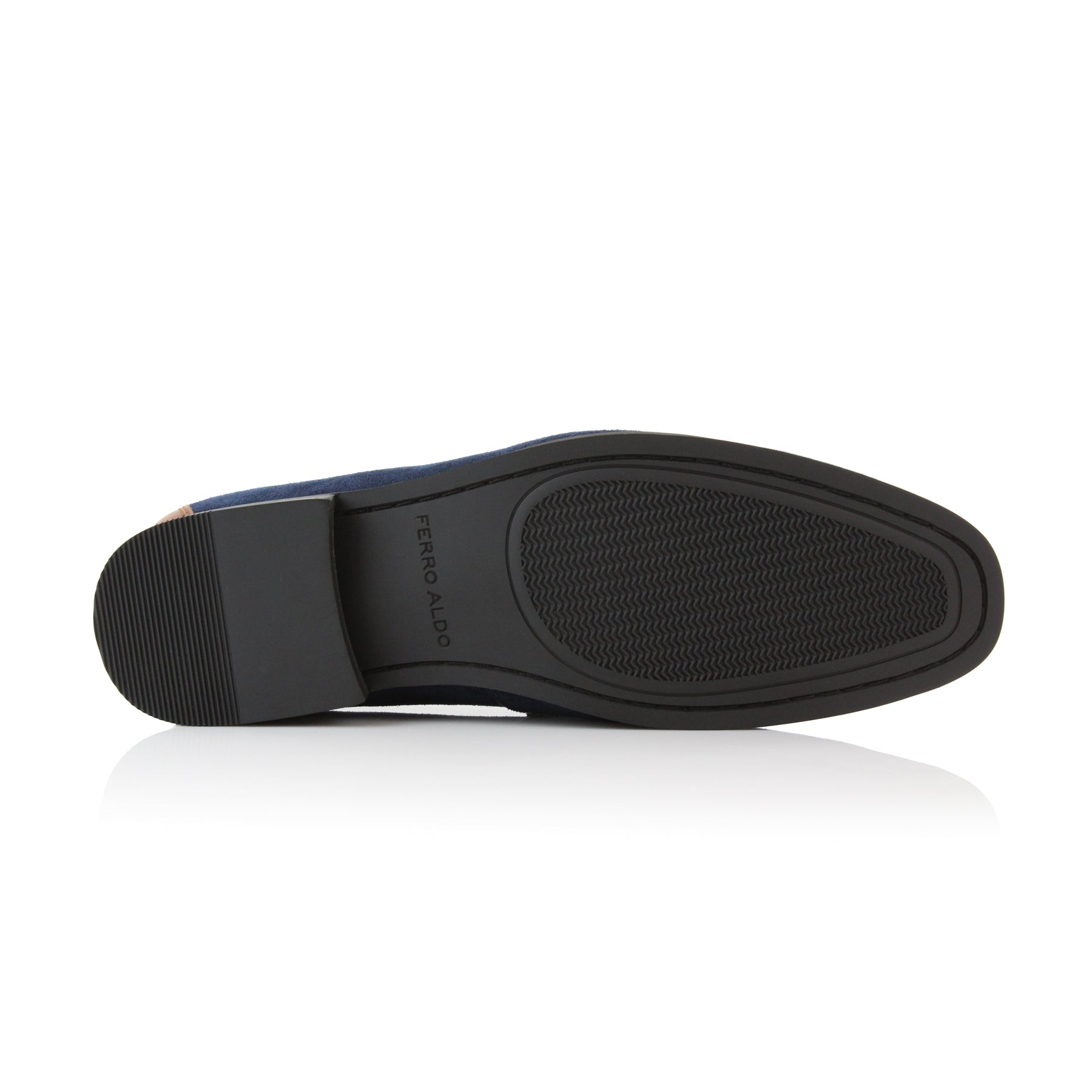 Buckled Suede Loafers | Dante by Ferro Aldo | Conal Footwear | Bottom Sole Angle View