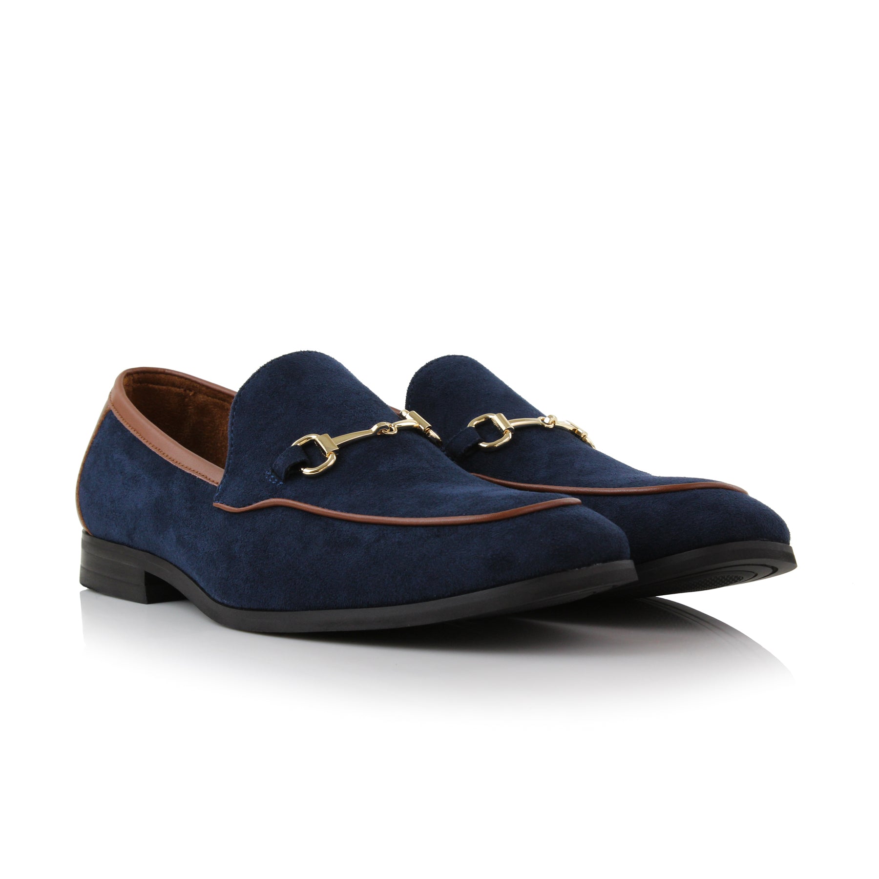Buckled Suede Loafers | Dante by Ferro Aldo | Conal Footwear | Paired Angle View