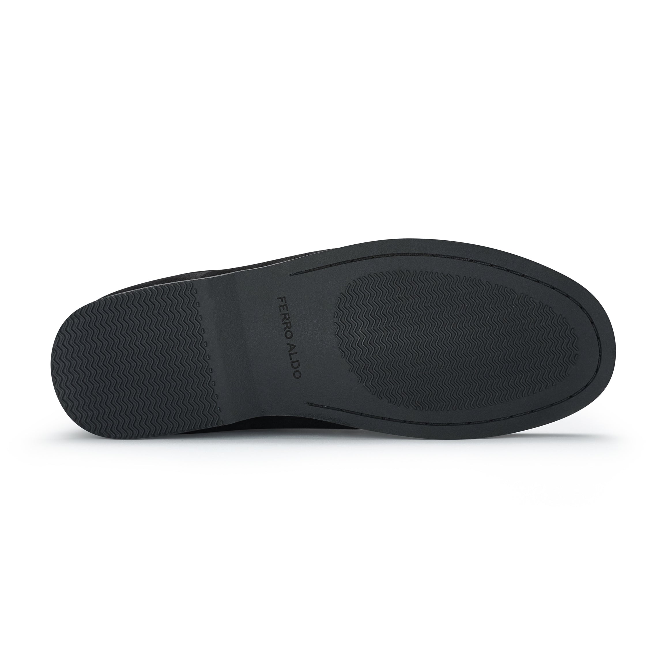 Men's Casual Moc-Toe Vegan Loafer | Dareon by Ferro Aldo | Conal Footwear | Bottom Sole Angle View