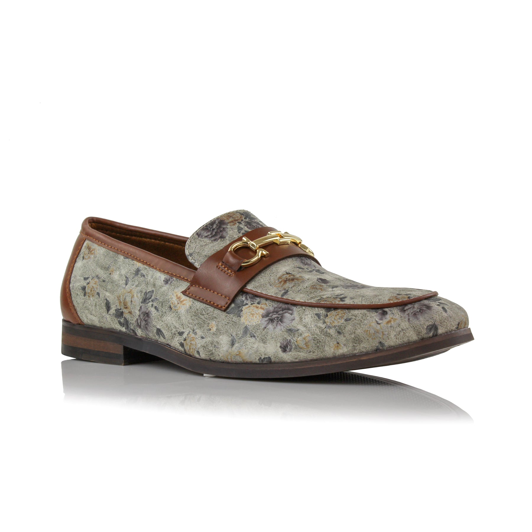 Floral Vegan Loafers | Darrell by Ferro Aldo | Conal Footwear | Main Angle View