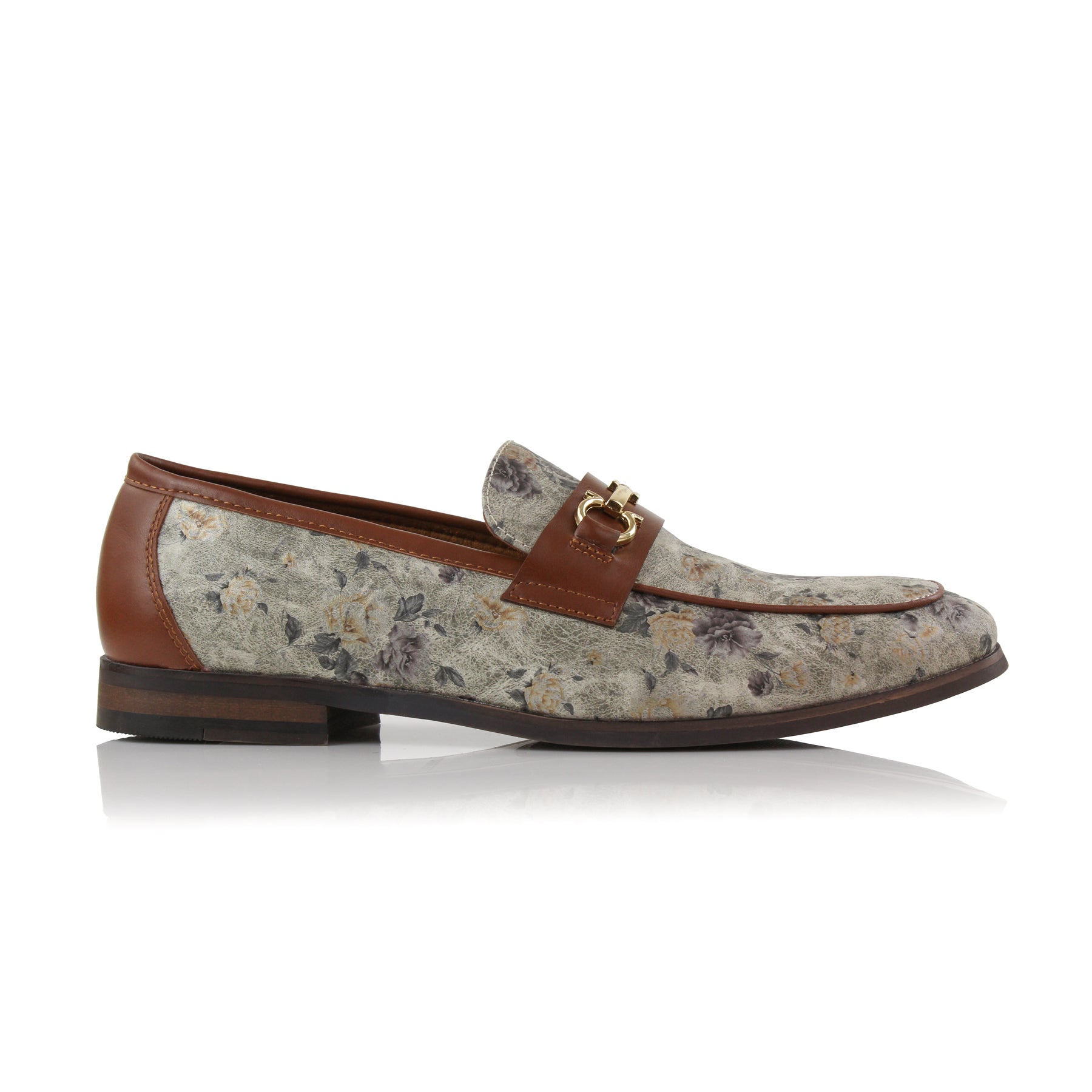 Floral Vegan Loafers | Darrell by Ferro Aldo | Conal Footwear | Outer Side Angle View