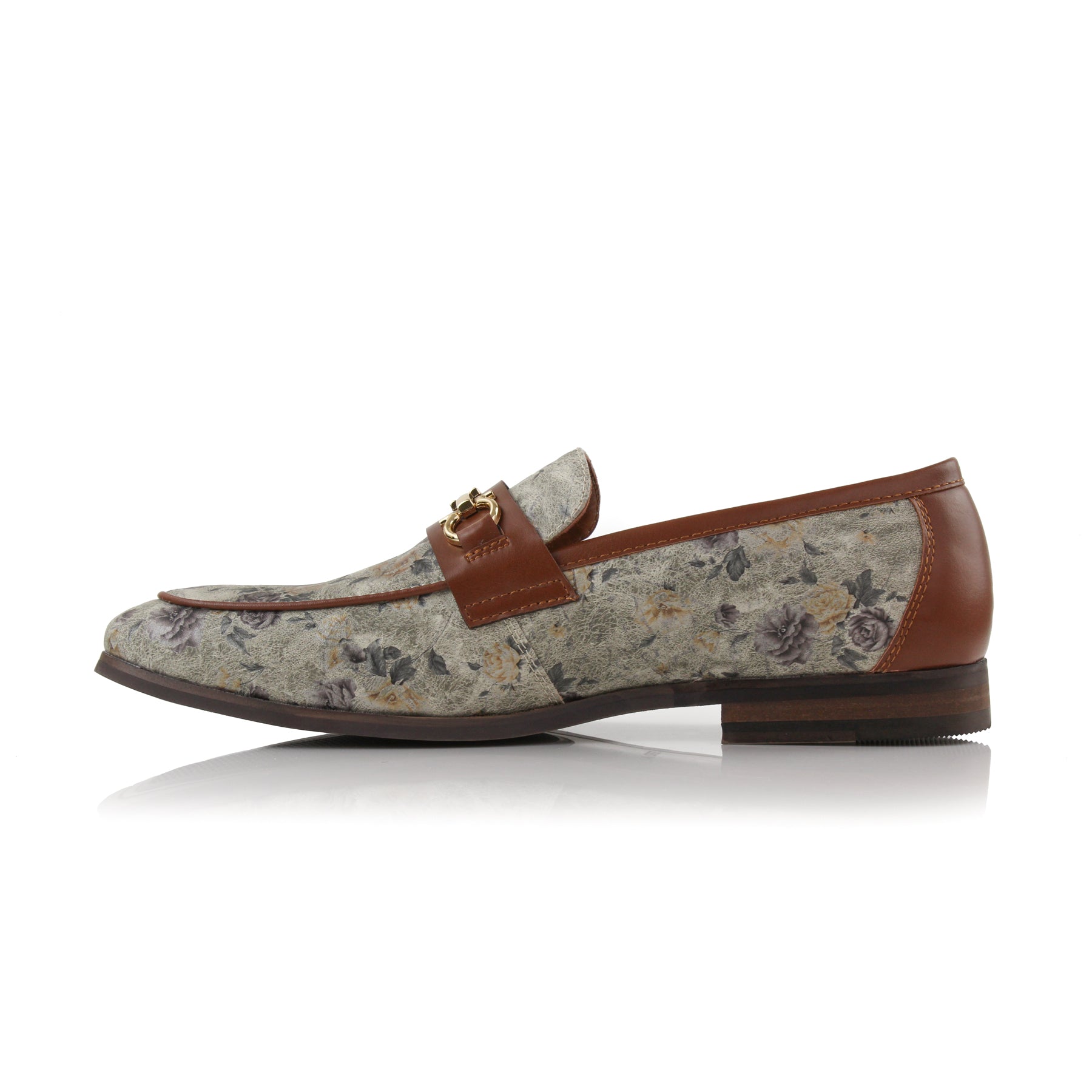 Floral Vegan Loafers | Darrell by Ferro Aldo | Conal Footwear | Inner Side Angle View