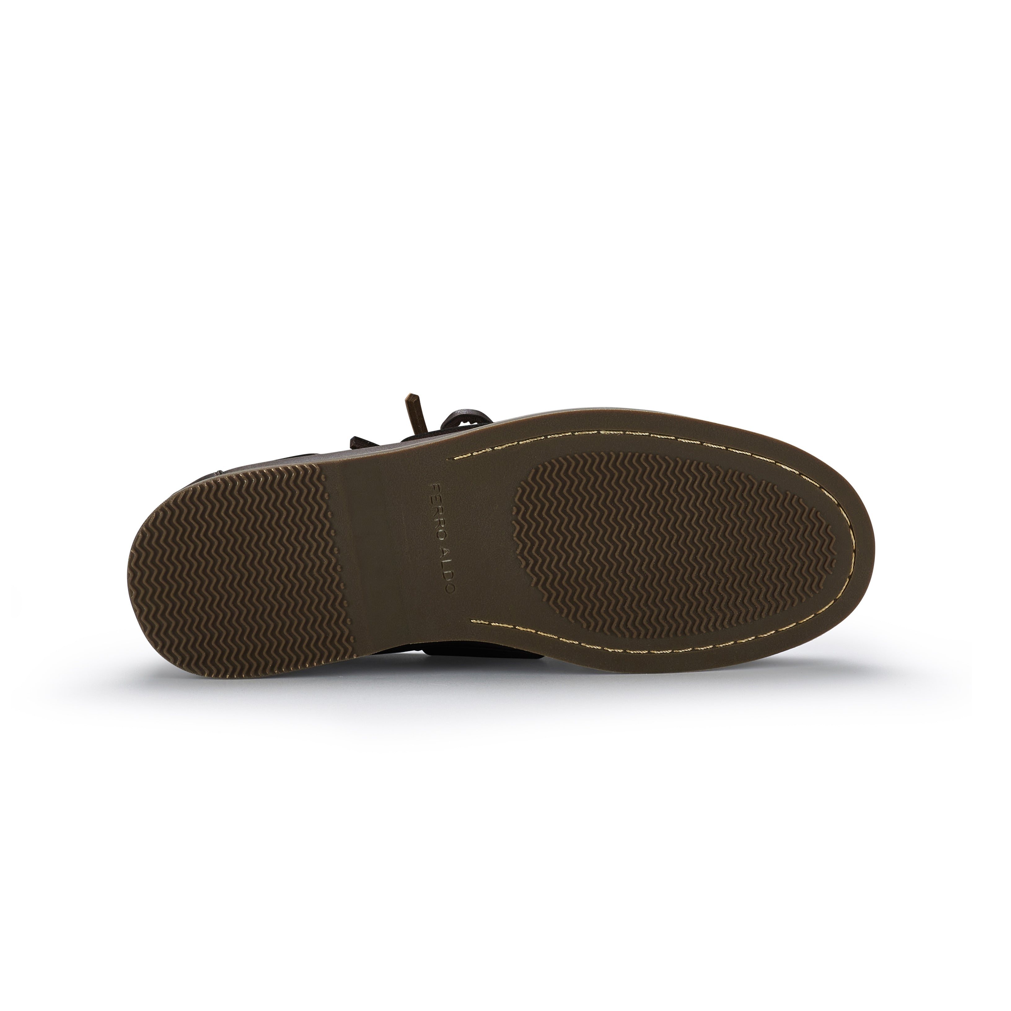 Moc Toe Boat Shoes Loafers | Daven by Ferro Aldo | Conal Footwear | Bottom Sole Angle View