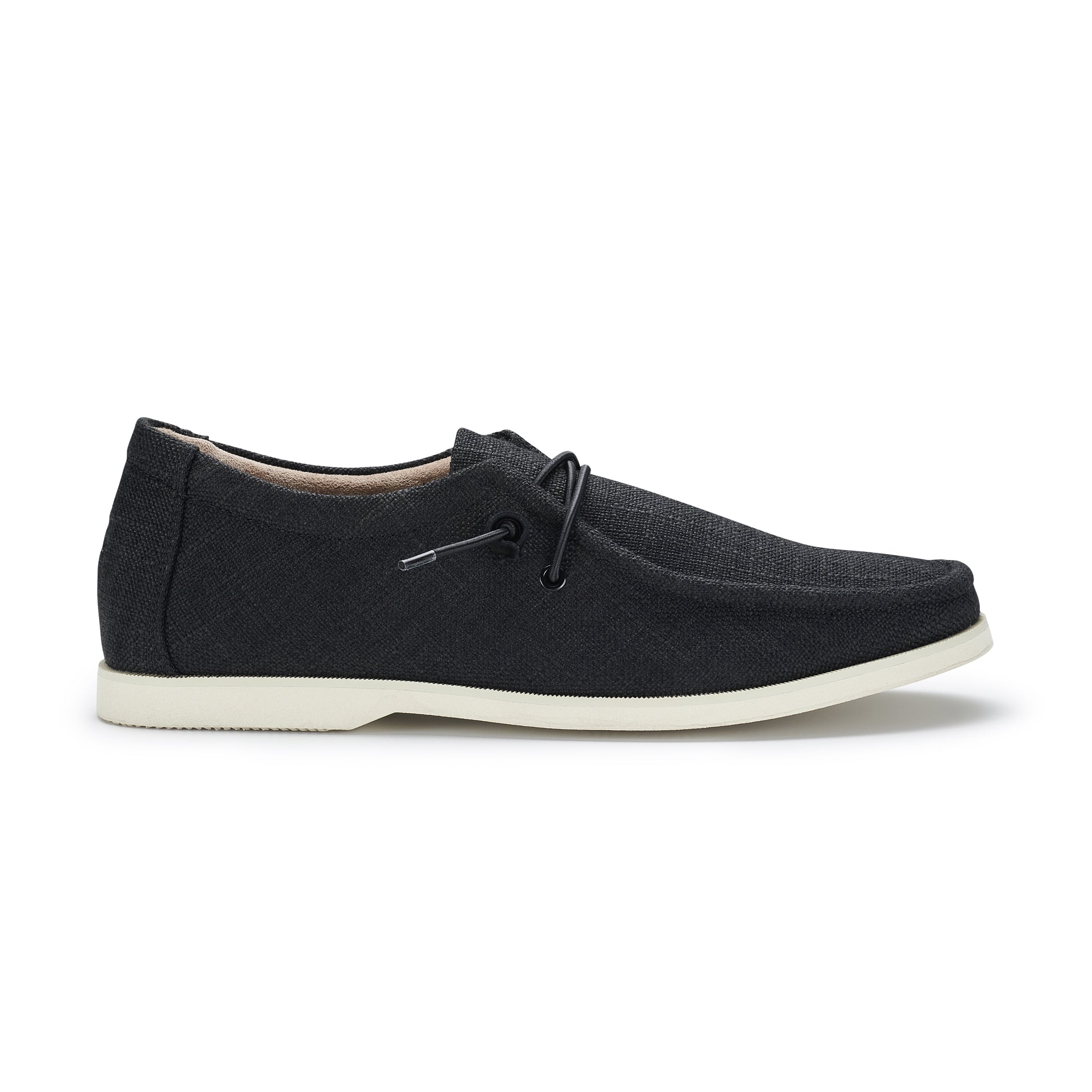 Men's Lightweight Canvas Boat Shoes | Daviel by Ferro Aldo | Conal Footwear | Outer Side Angle View