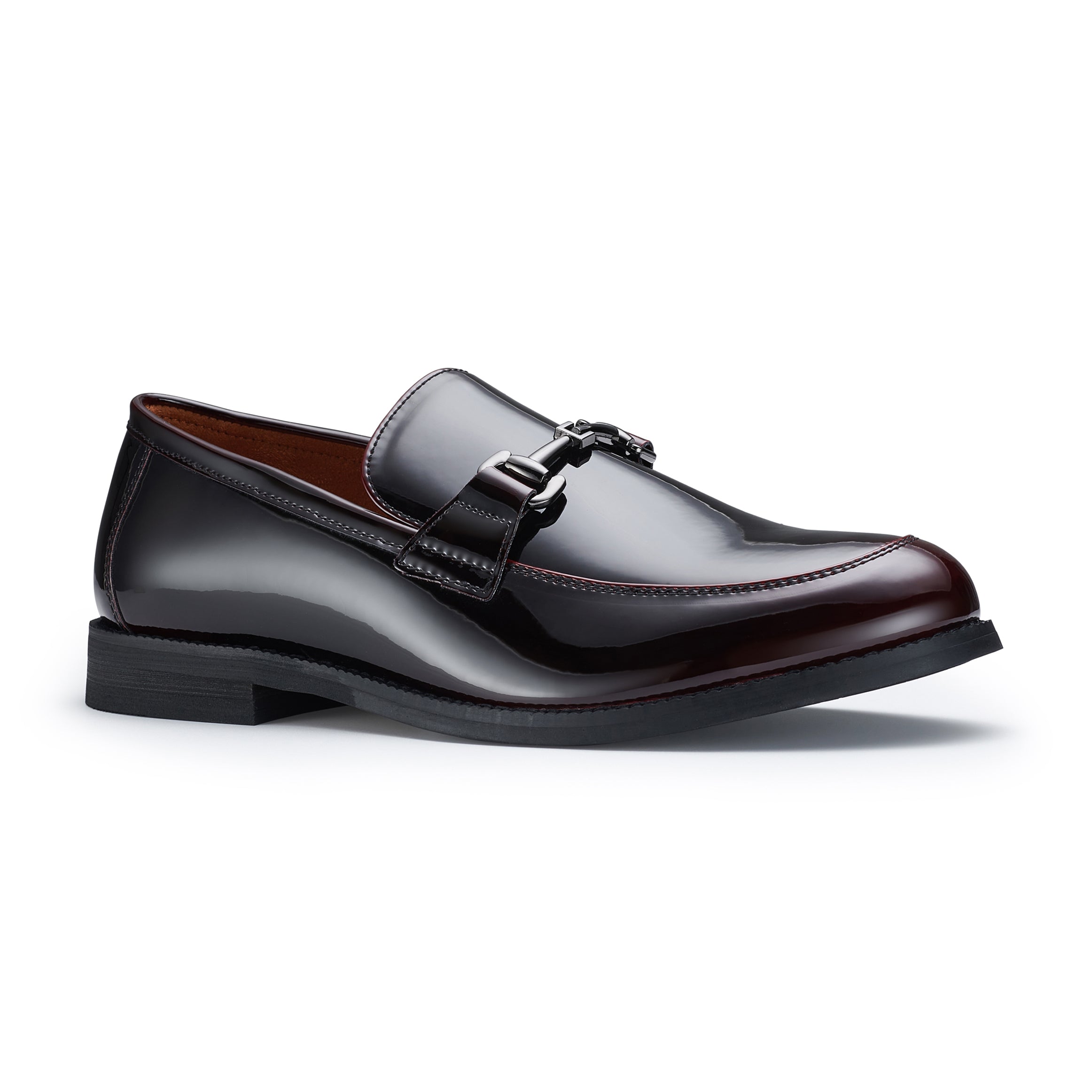 Men's Glossy Horsebit Loafer | Dax by Ferro Aldo | Conal Footwear | Main Angle View