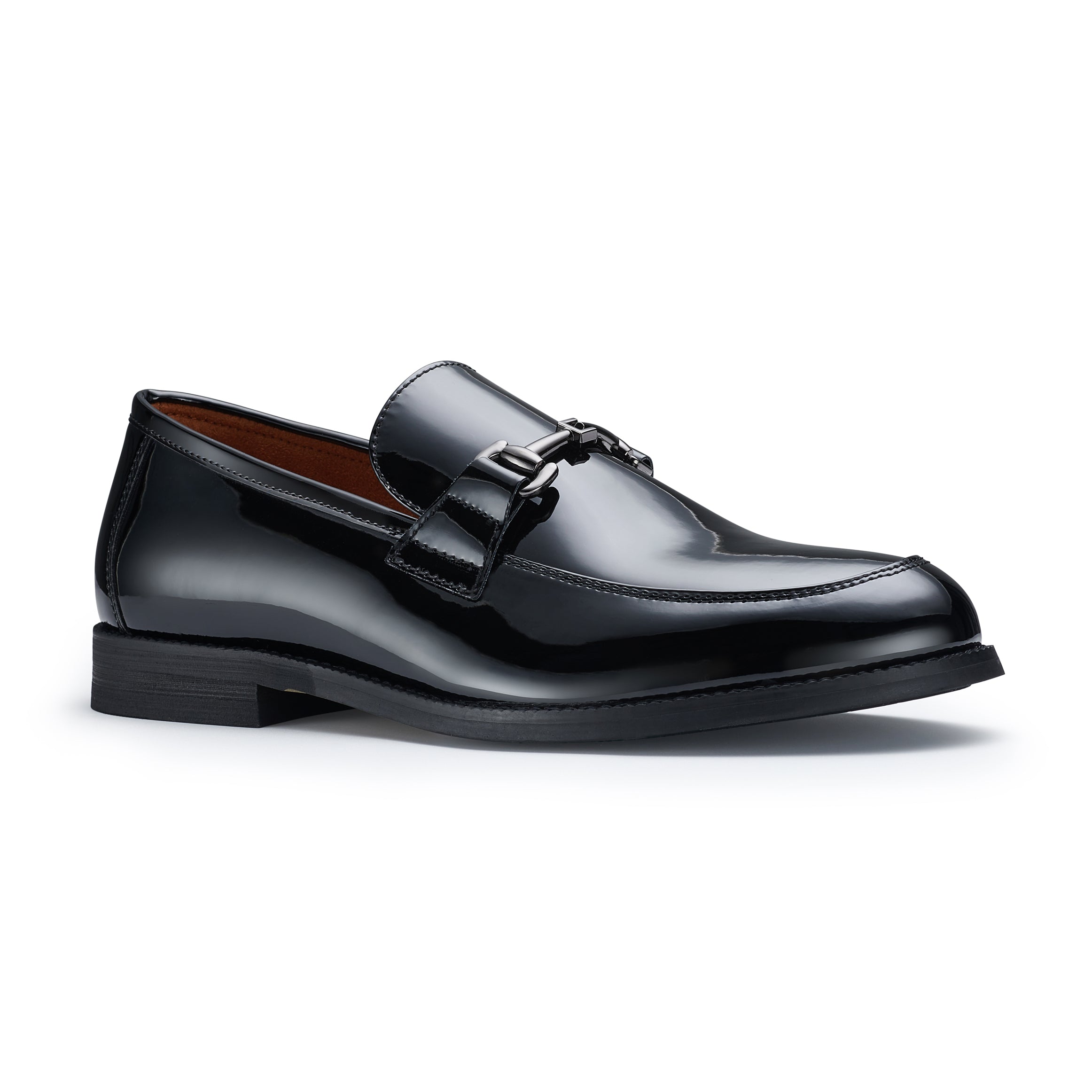 Men's Glossy Horsebit Loafer | Dax by Ferro Aldo | Conal Footwear | Main Angle View