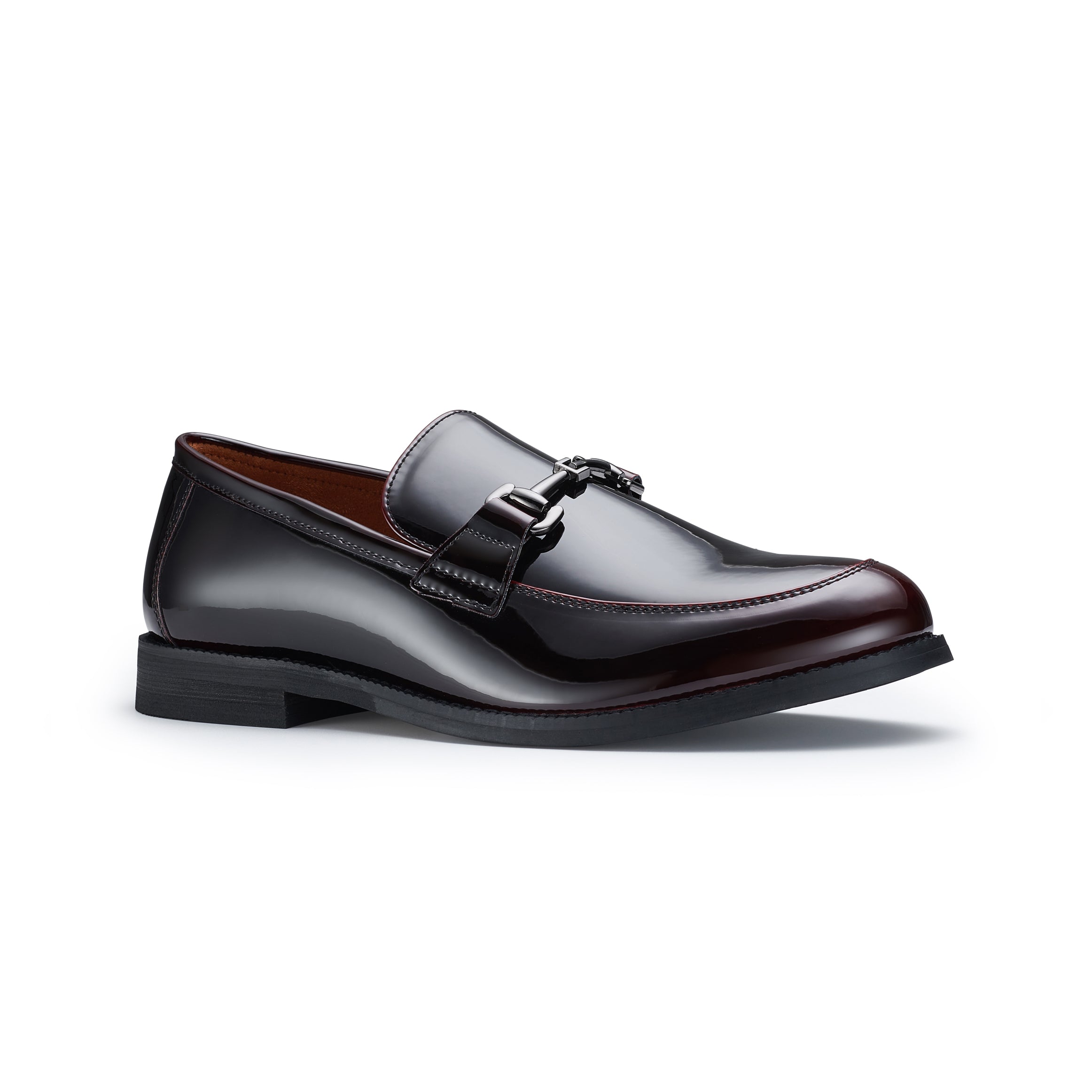 Men's Glossy Horsebit Loafer | Dax by Ferro Aldo | Conal Footwear | Main Angle View