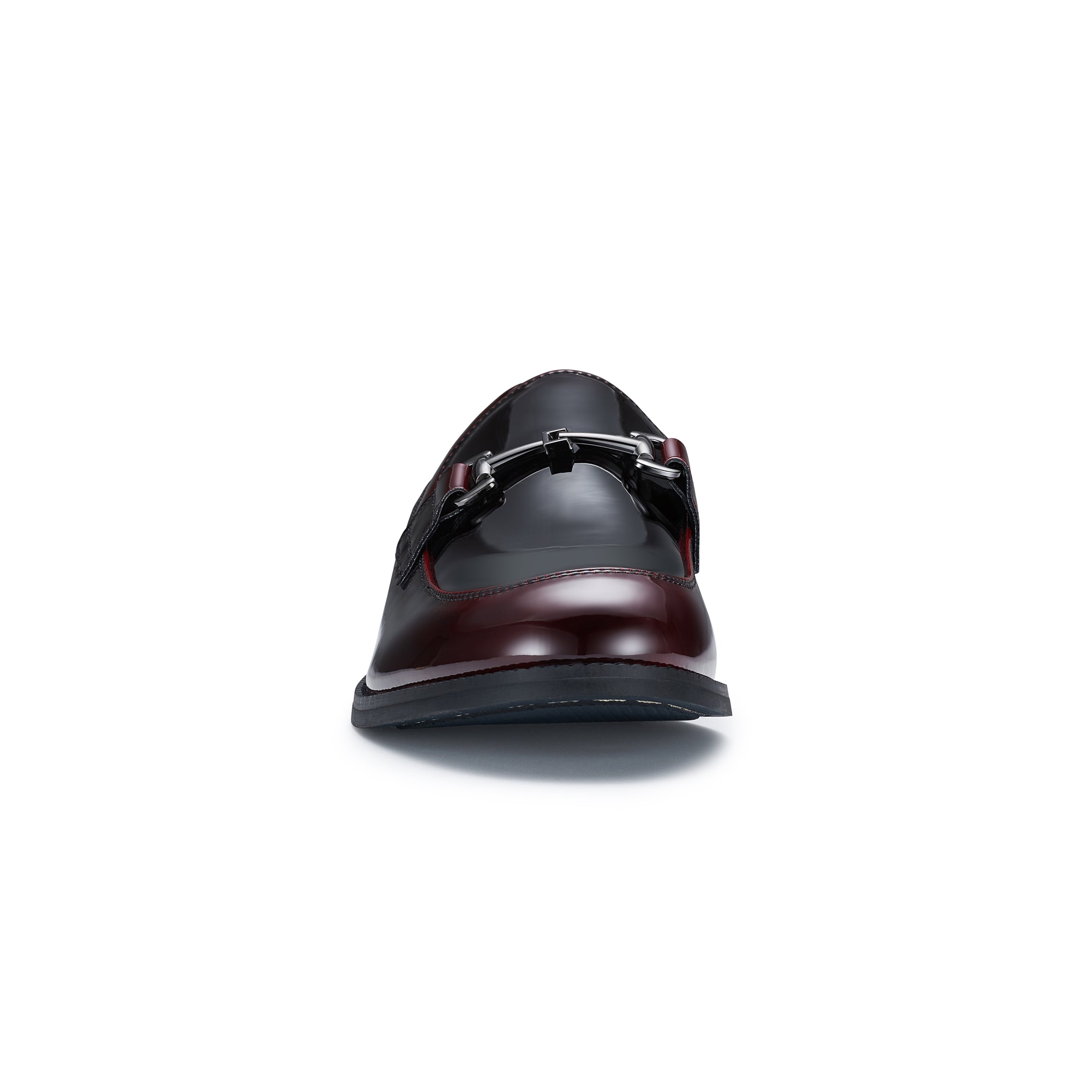 Men's Glossy Horsebit Loafer | Dax by Ferro Aldo | Conal Footwear | Front Angle View