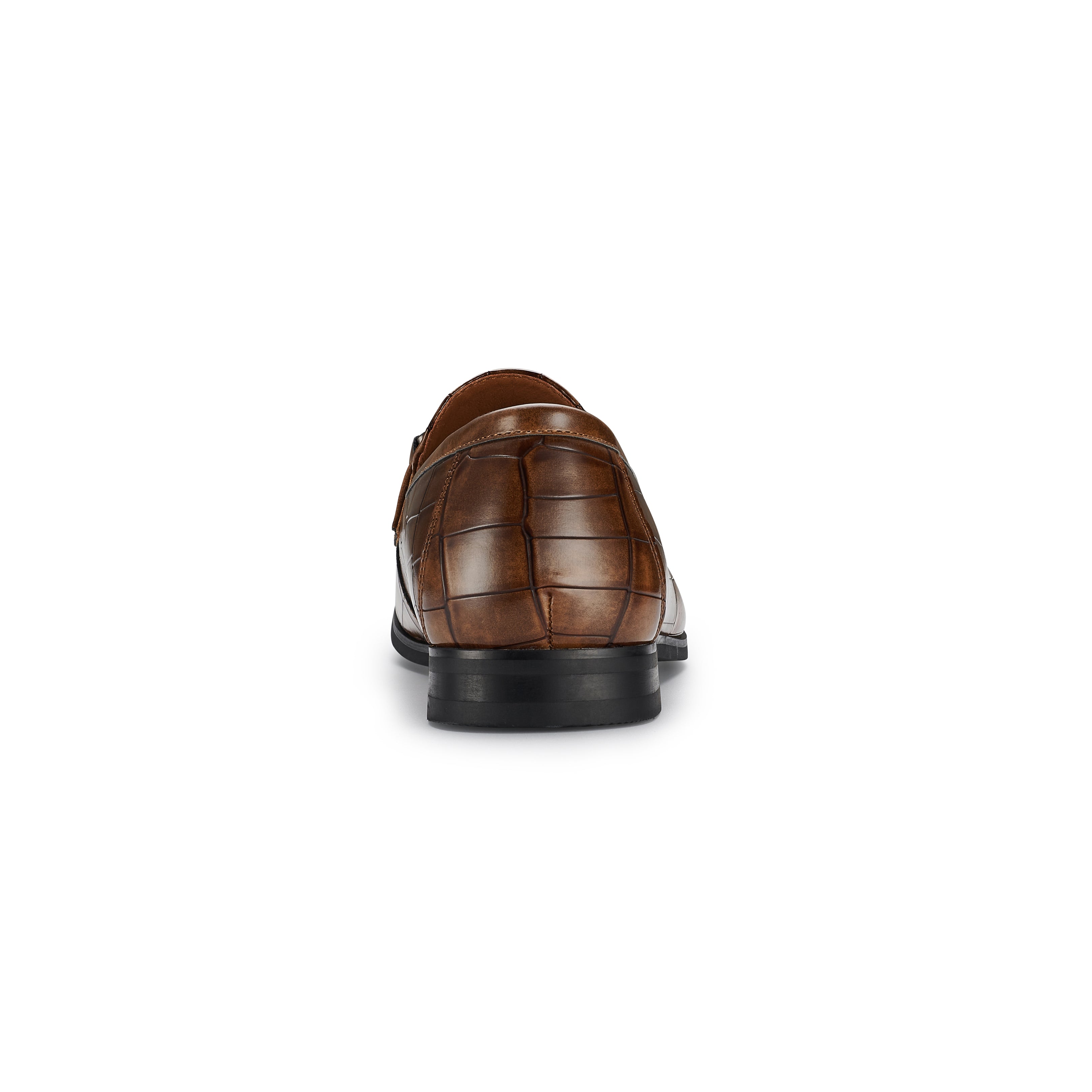 Men's Alligator-Embossed Loafers | Declan by Ferro Aldo | Conal Footwear | Back Angle View
