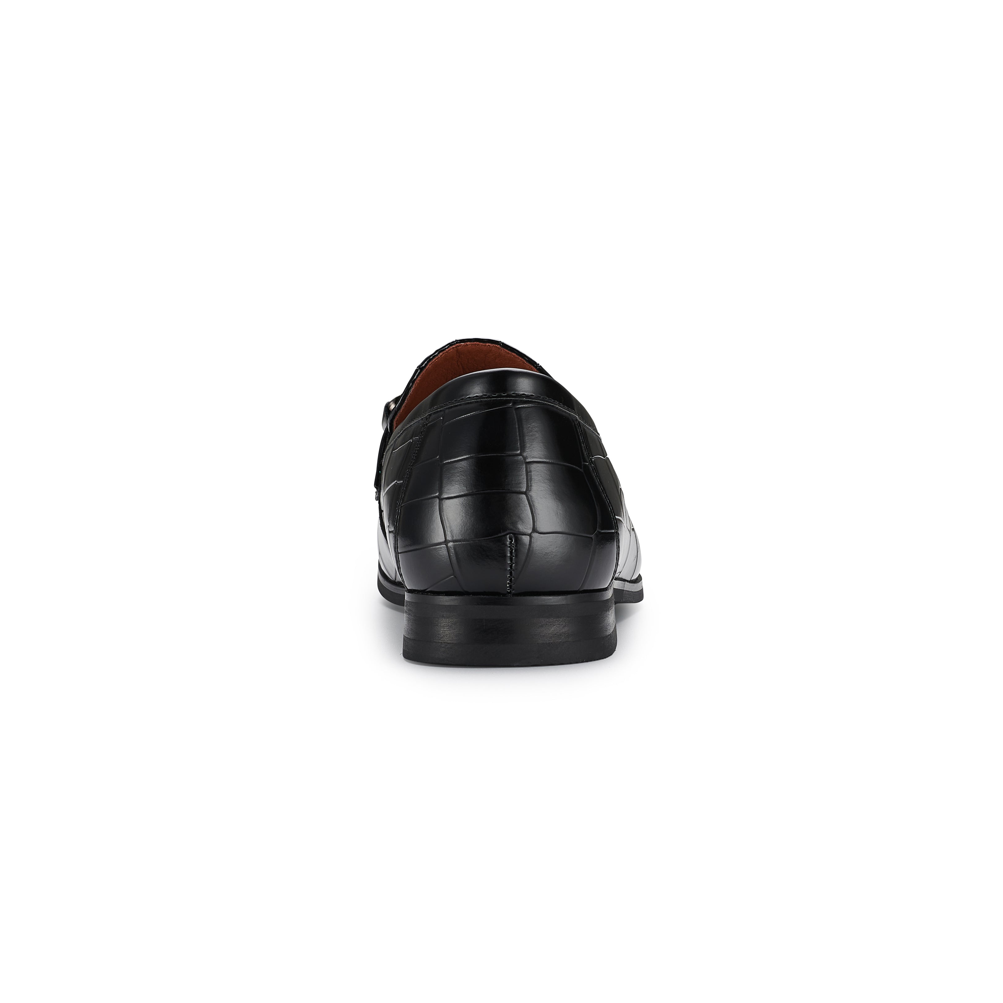Men's Alligator-Embossed Loafers | Declan by Ferro Aldo | Conal Footwear | Back Angle View