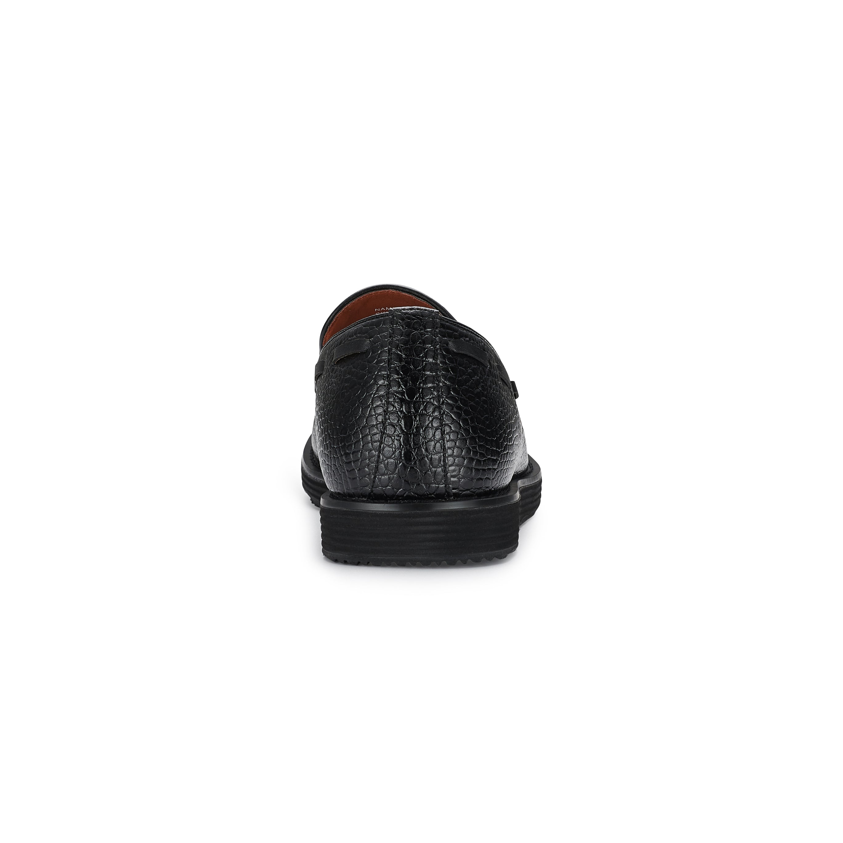 Men's Moc-Toe Penny Loafers with Tassels Accent | Delbert by Ferro Aldo | Conal Footwear | Back Angle View